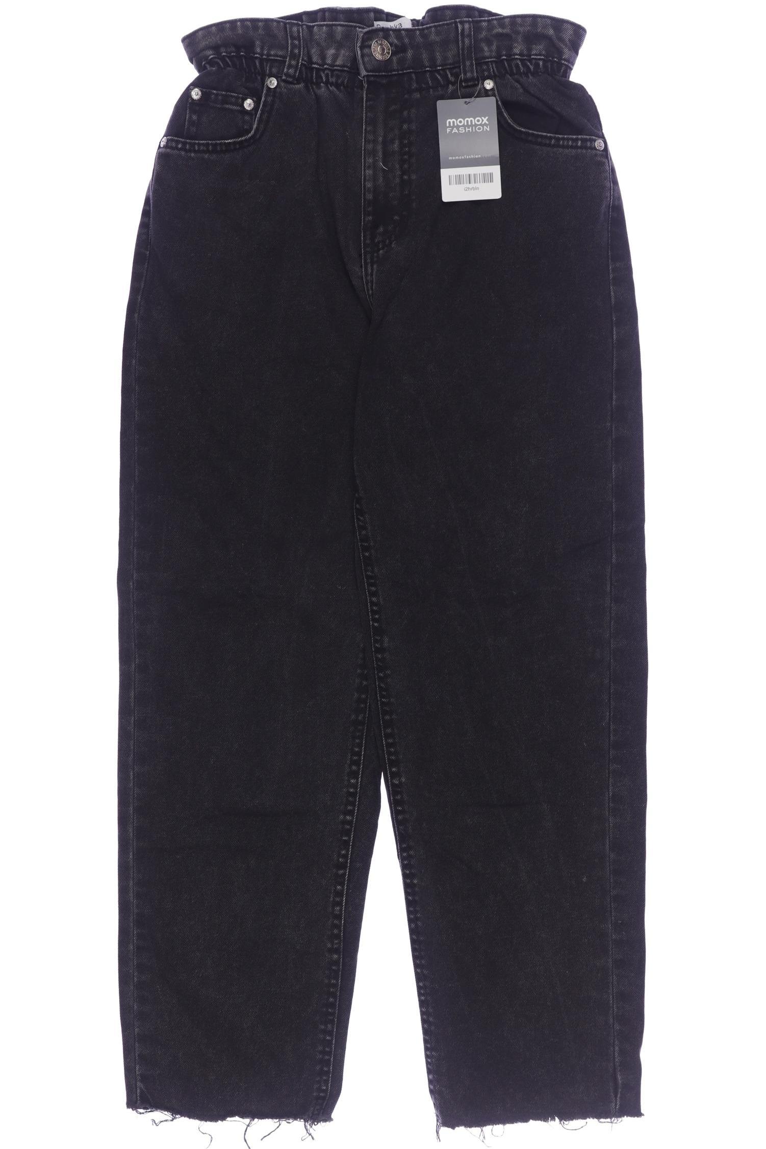 

bershka Damen Jeans, schwarz, Gr. 38