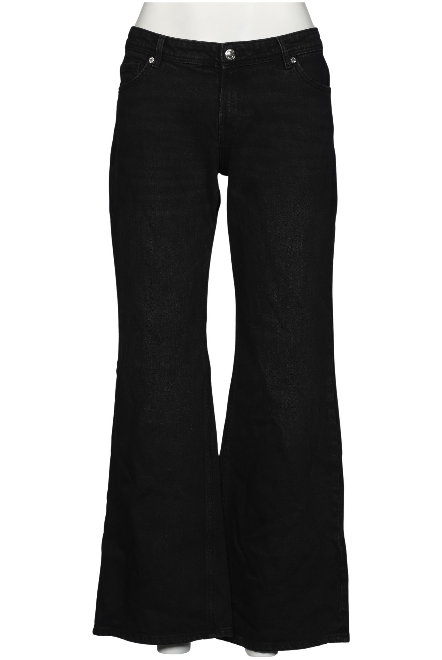 

bershka Damen Jeans, schwarz, Gr. 42