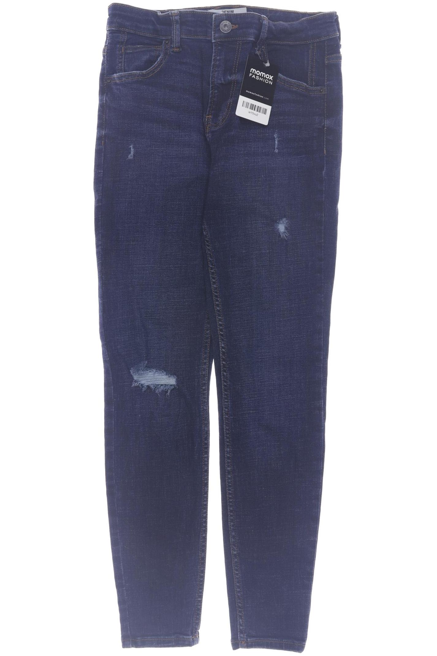 

bershka Damen Jeans, marineblau, Gr. 36