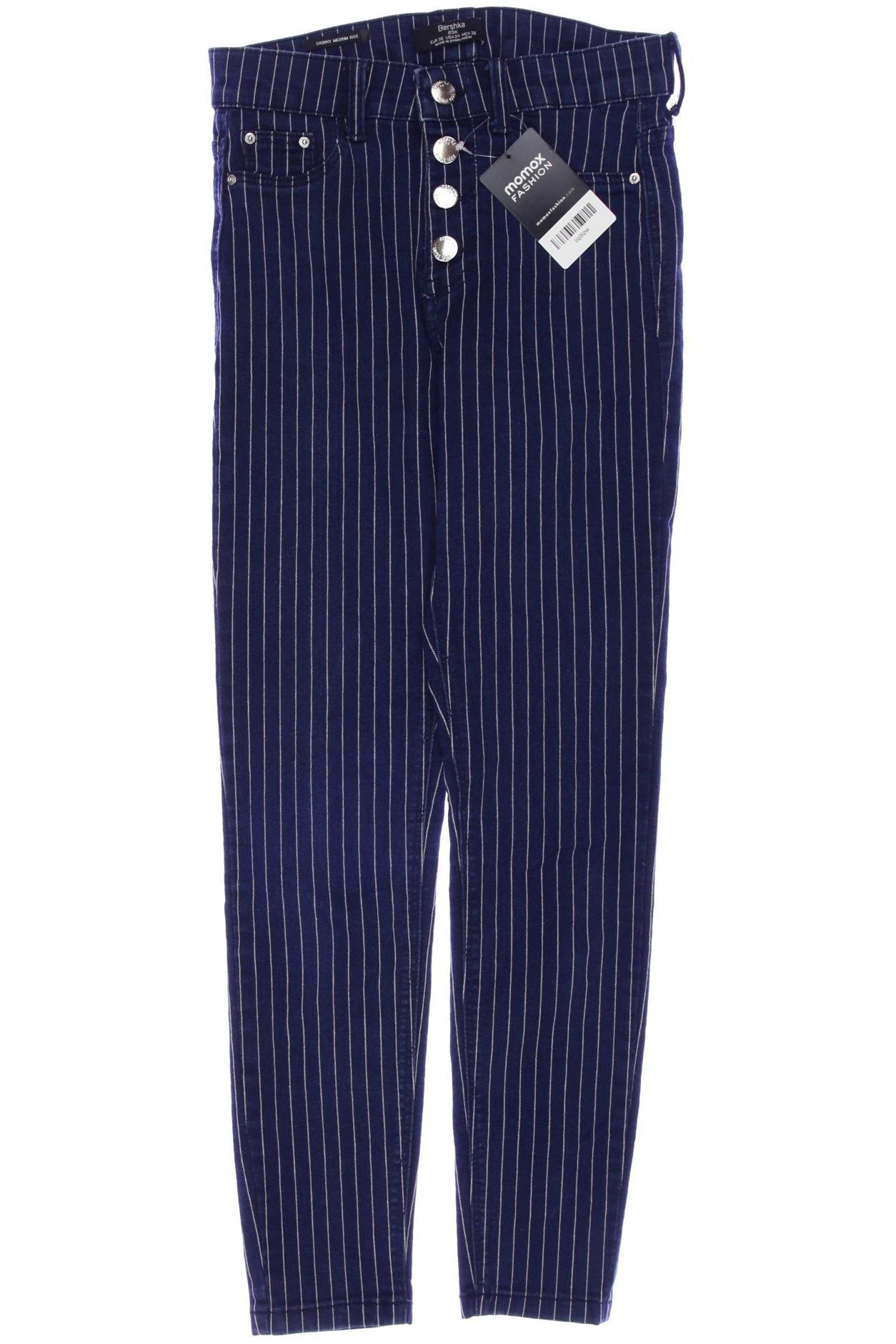

bershka Damen Jeans, marineblau, Gr. 36