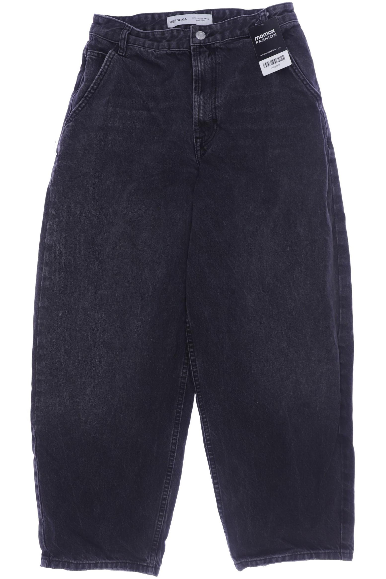 

bershka Damen Jeans, grau, Gr. 40
