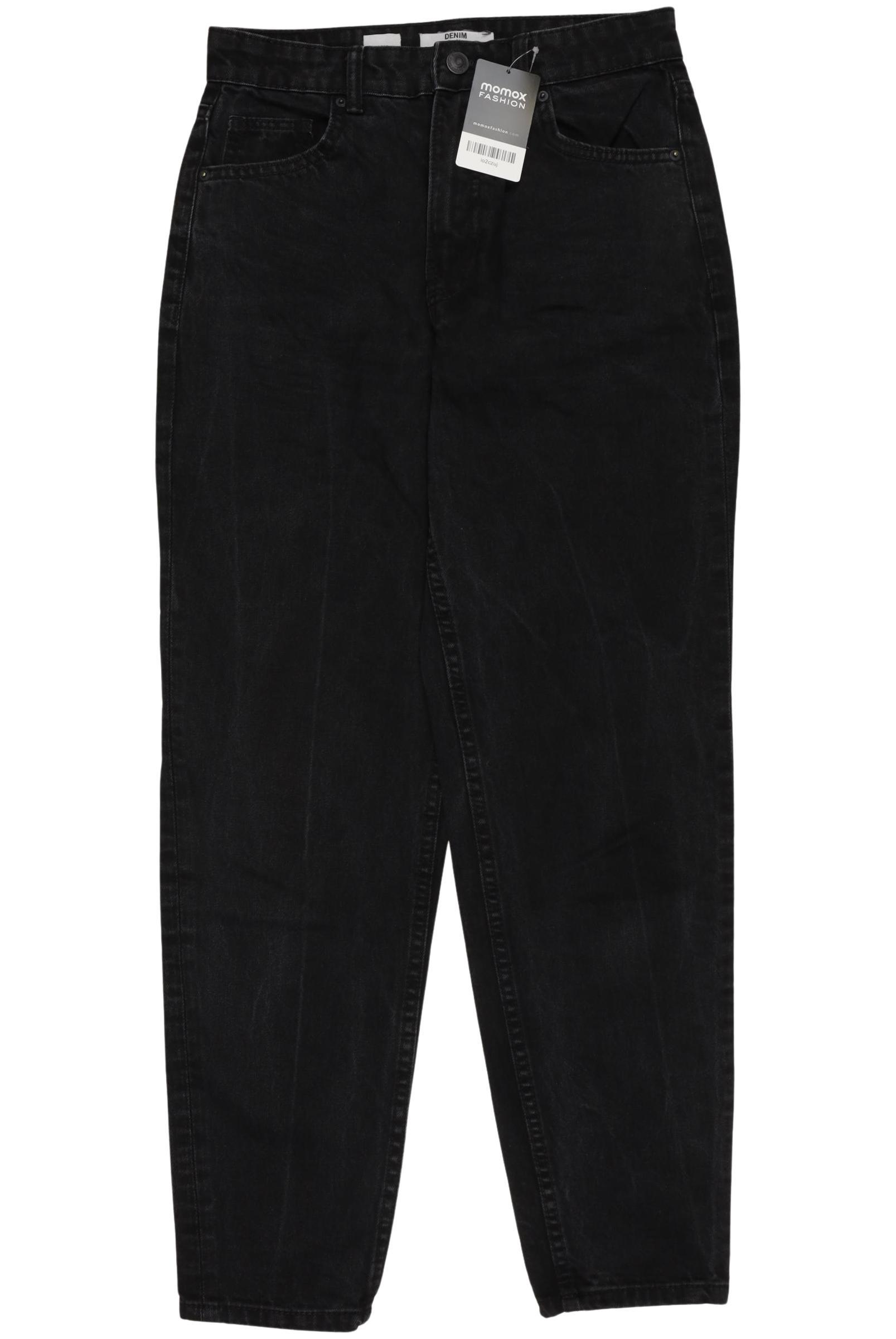 

bershka Damen Jeans, schwarz, Gr. 36