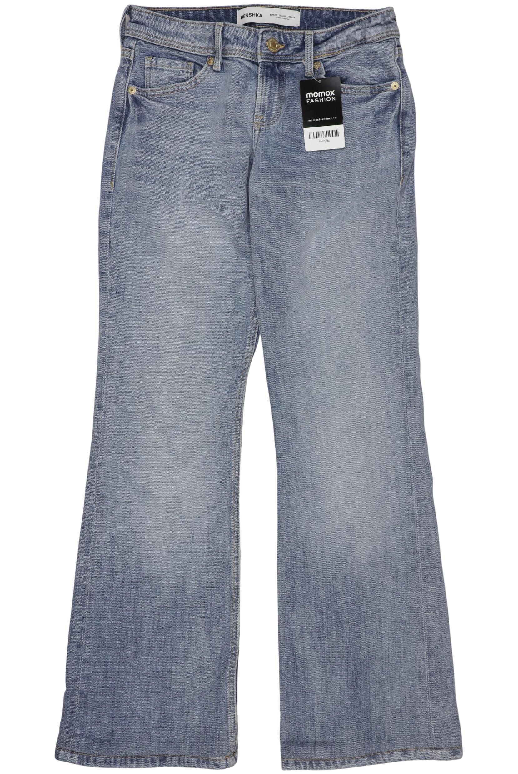 

bershka Damen Jeans, hellblau, Gr. 32