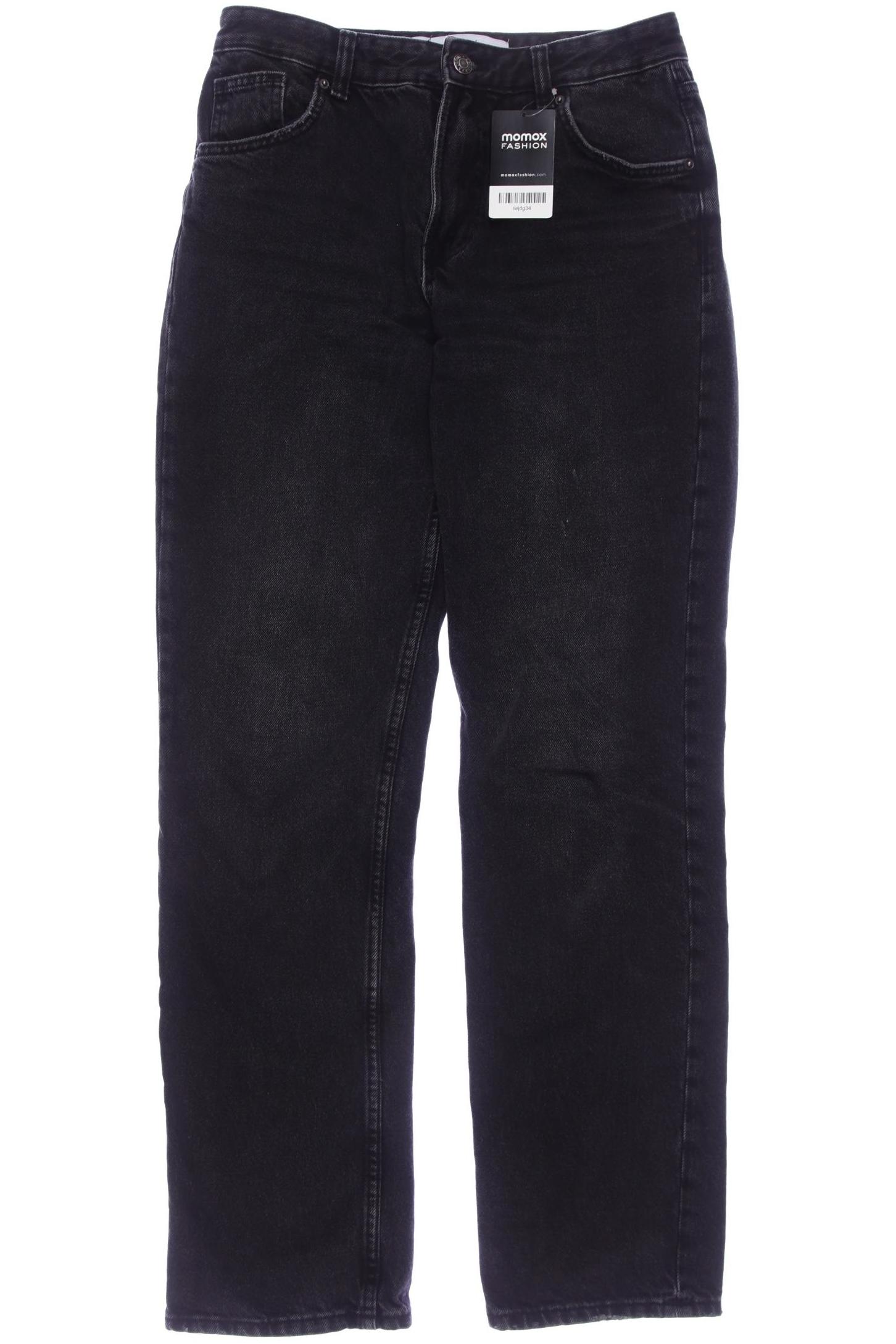 

bershka Damen Jeans, schwarz, Gr. 36
