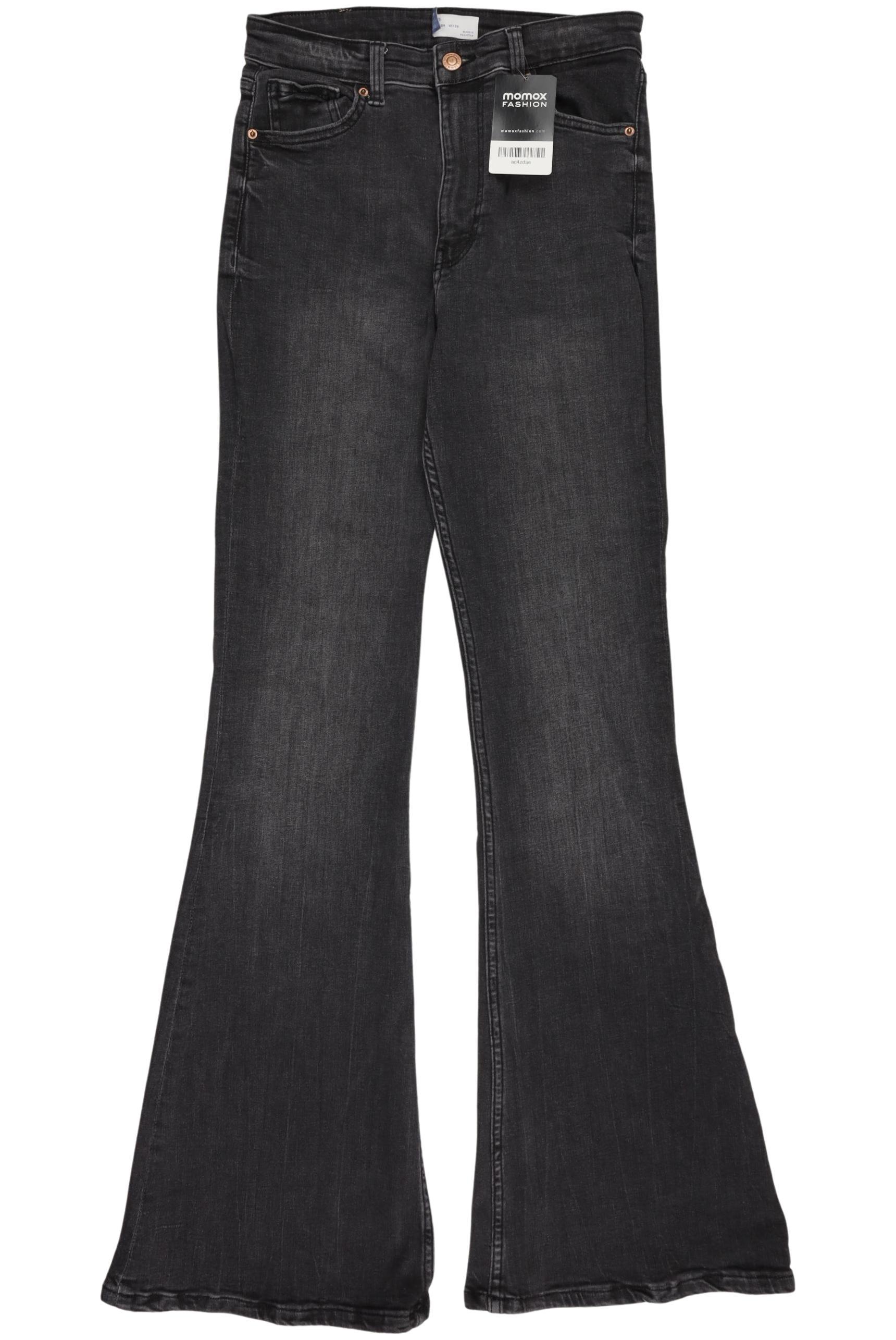 

bershka Damen Jeans, grau, Gr. 36