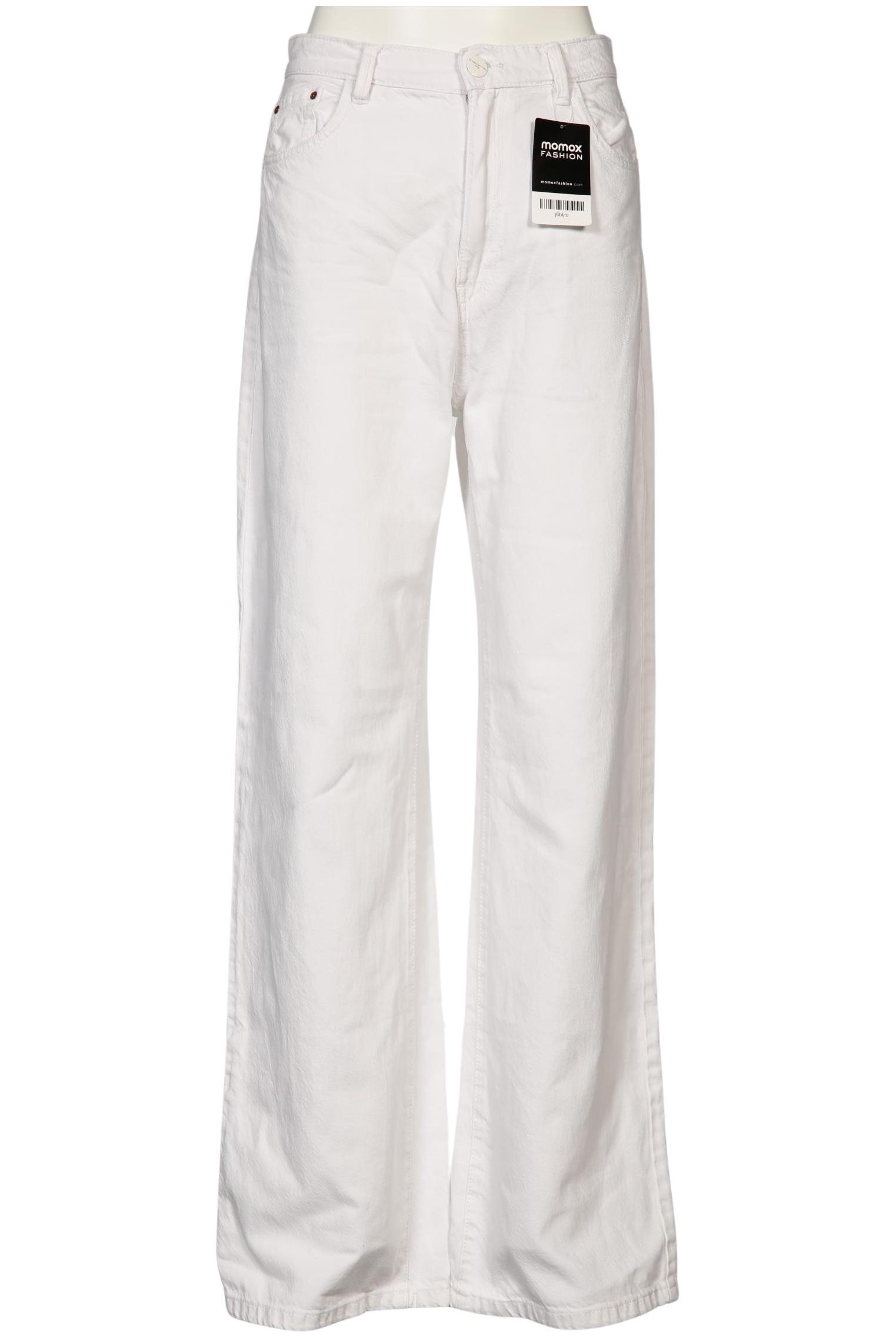 

bershka Damen Jeans, weiß, Gr. 38