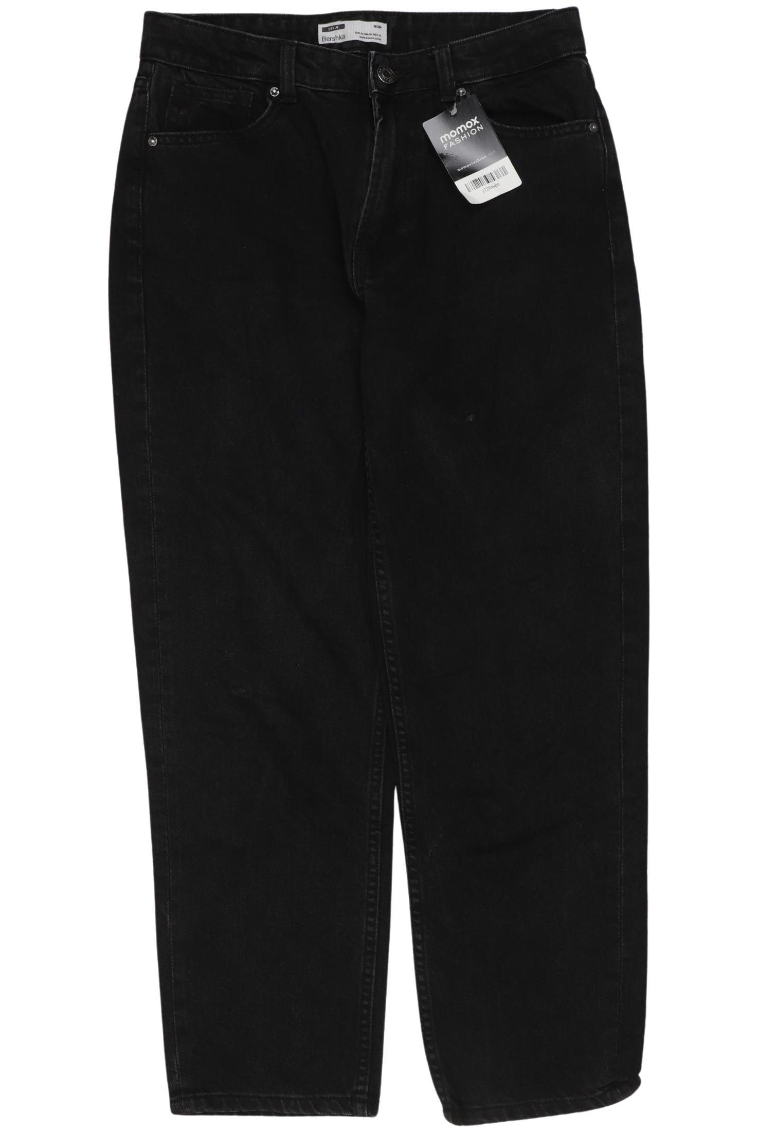 

bershka Damen Jeans, schwarz, Gr. 36