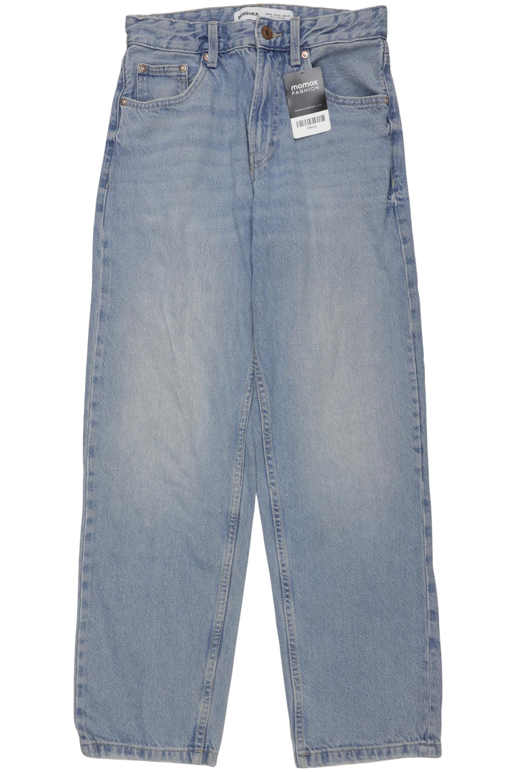 

bershka Damen Jeans, hellblau, Gr. 34