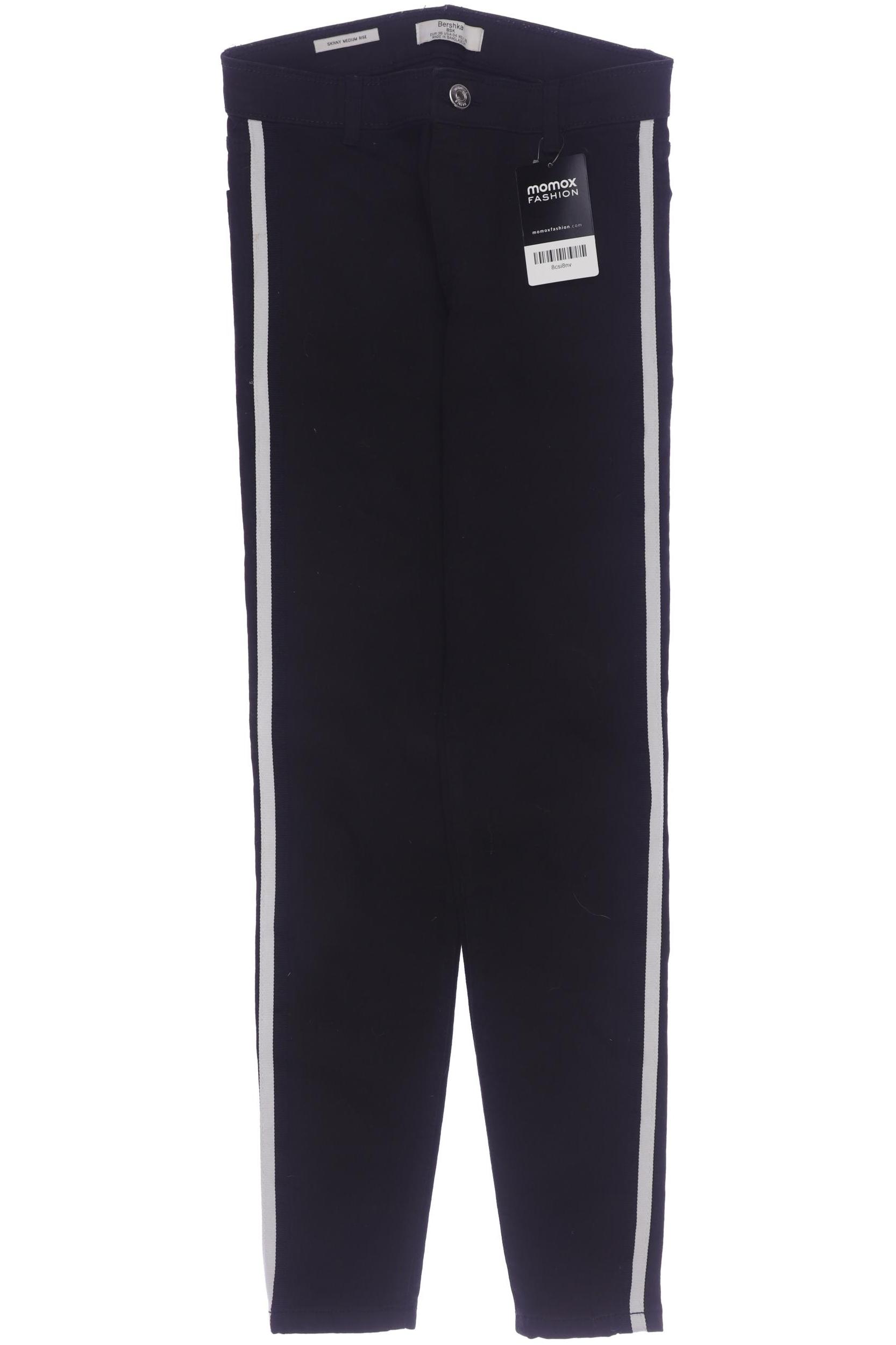 

bershka Damen Jeans, schwarz, Gr. 36