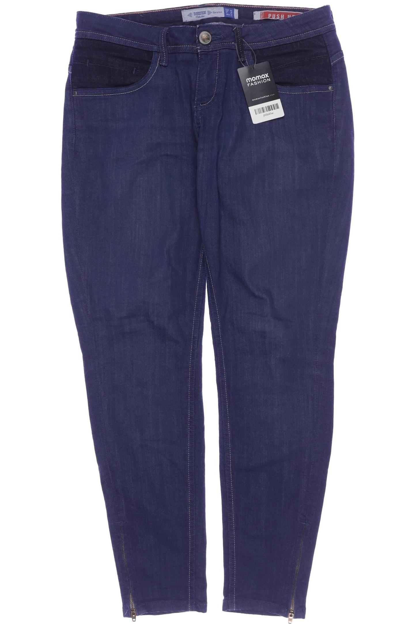 

bershka Damen Jeans, marineblau, Gr. 40