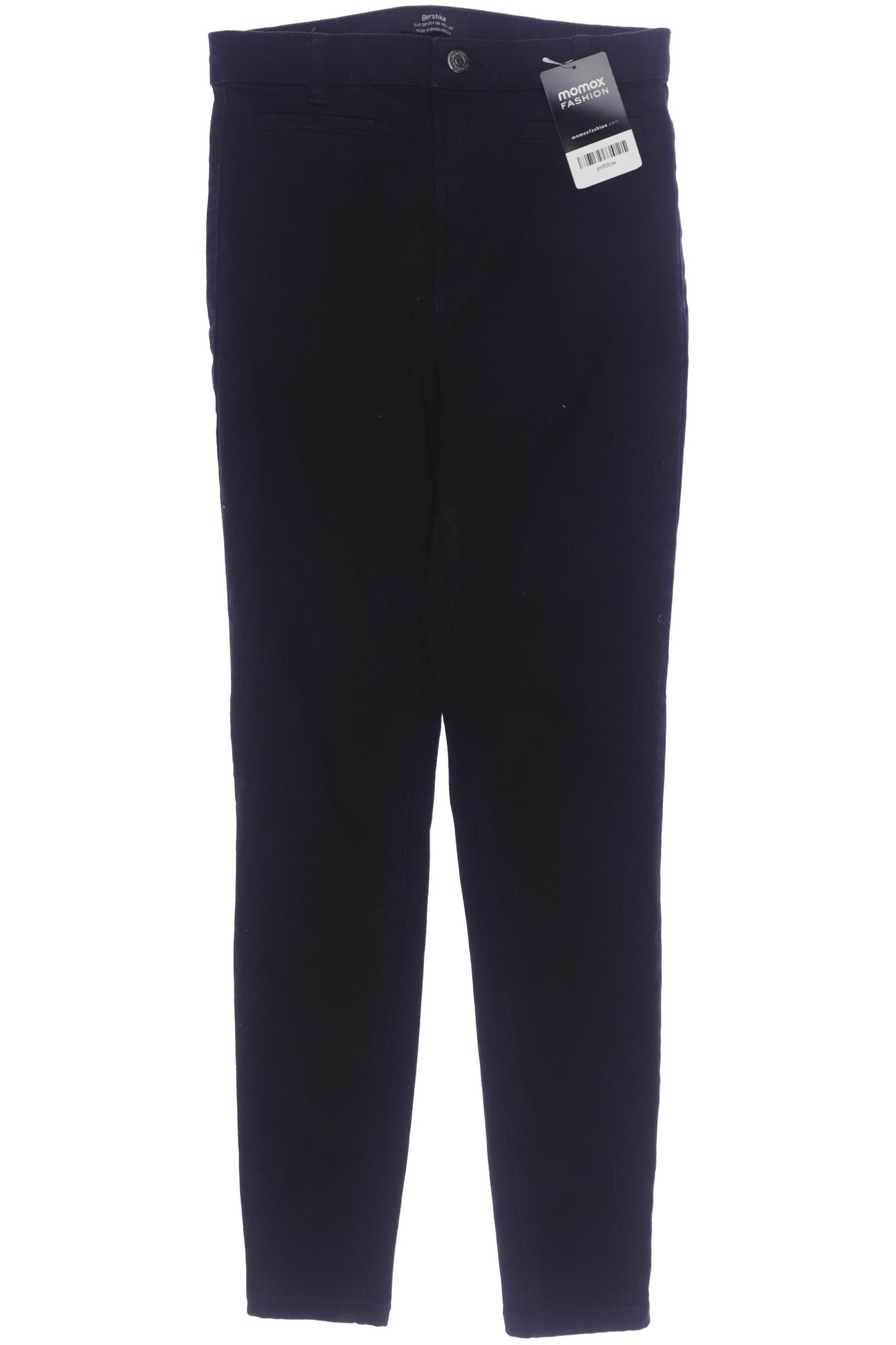 

bershka Damen Jeans, schwarz, Gr. 38