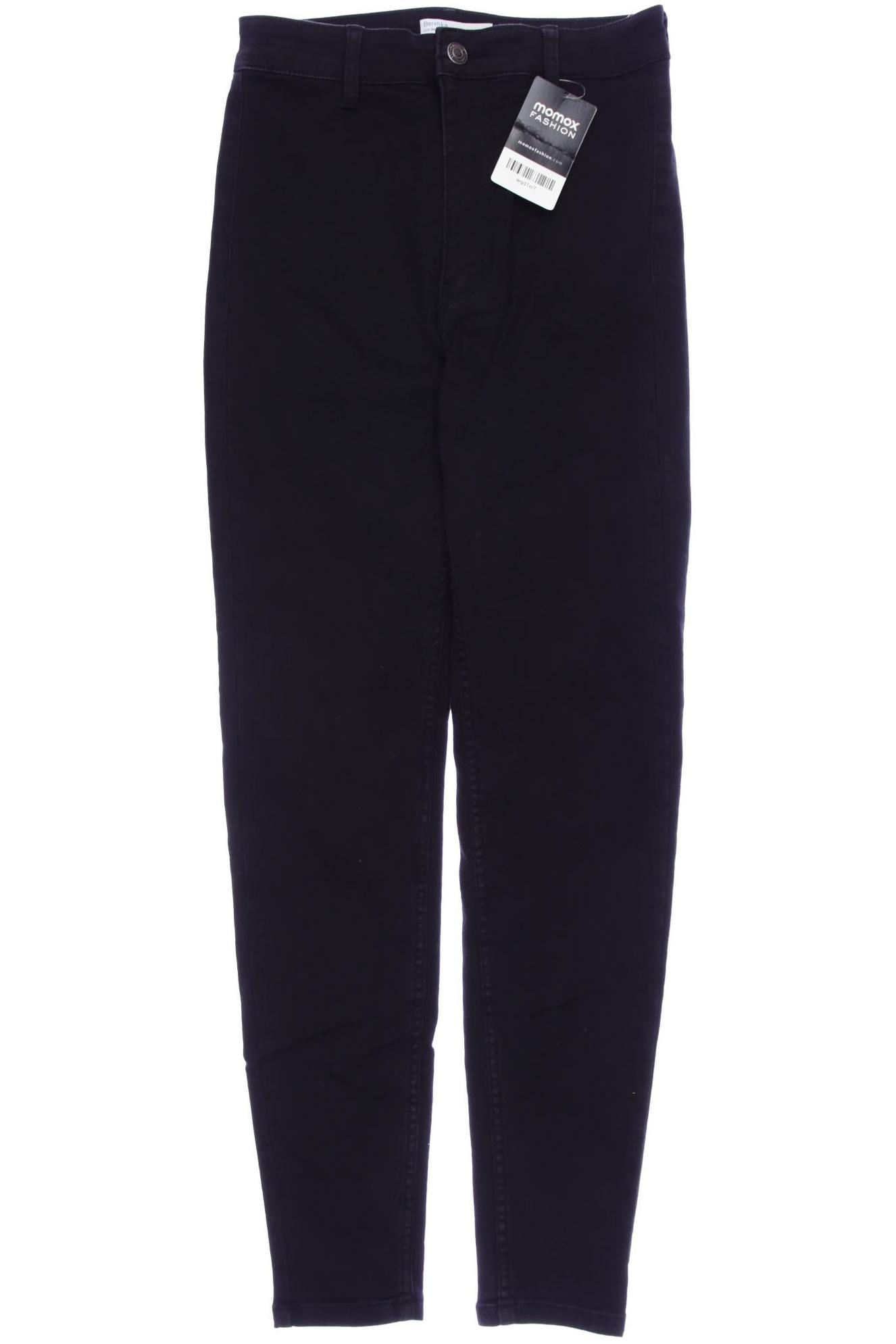 

bershka Damen Jeans, schwarz, Gr. 36