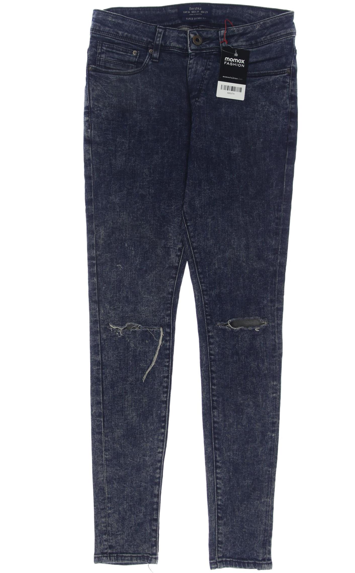 

bershka Damen Jeans, blau, Gr. 36