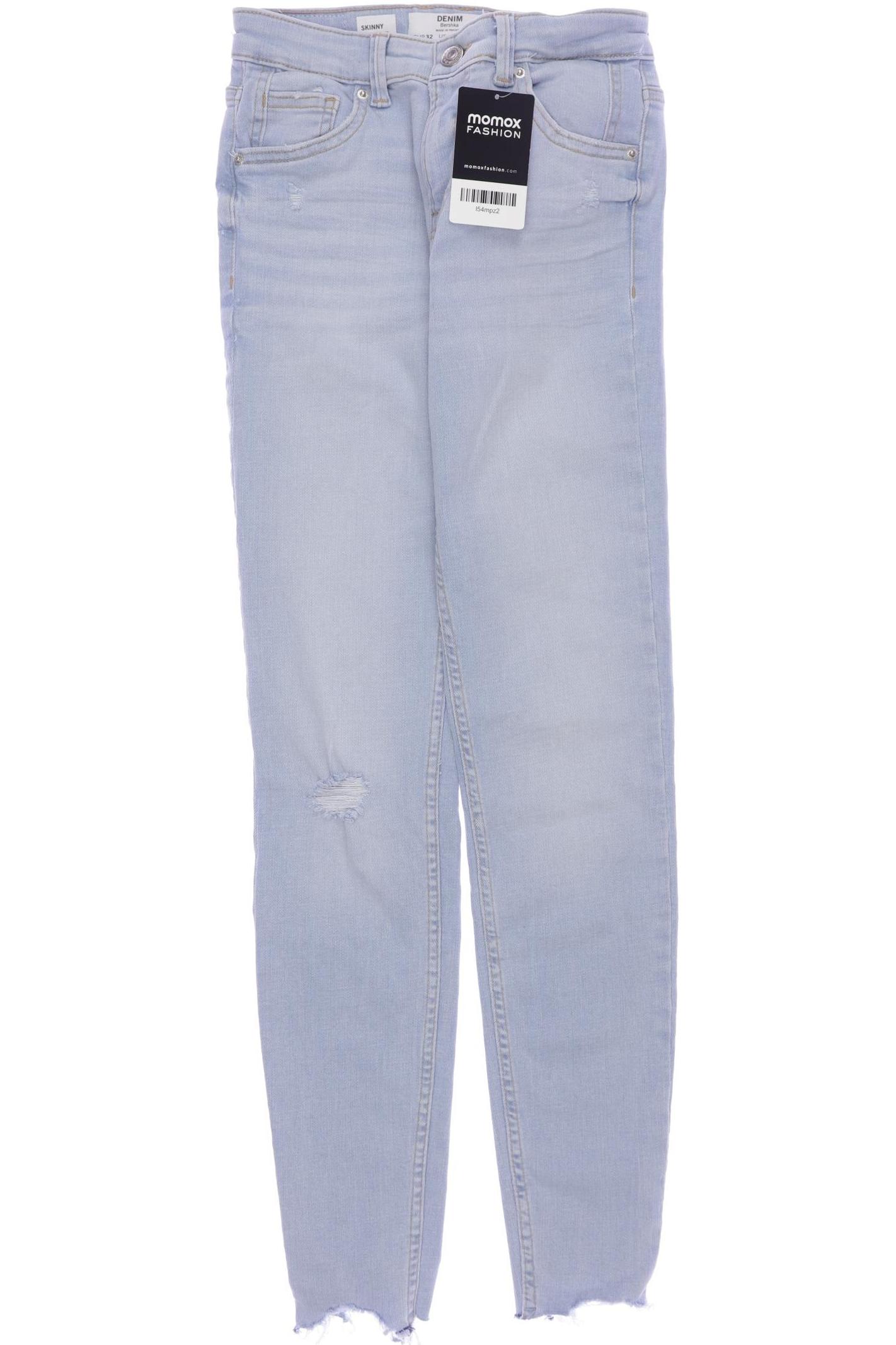 

bershka Damen Jeans, hellblau, Gr. 32