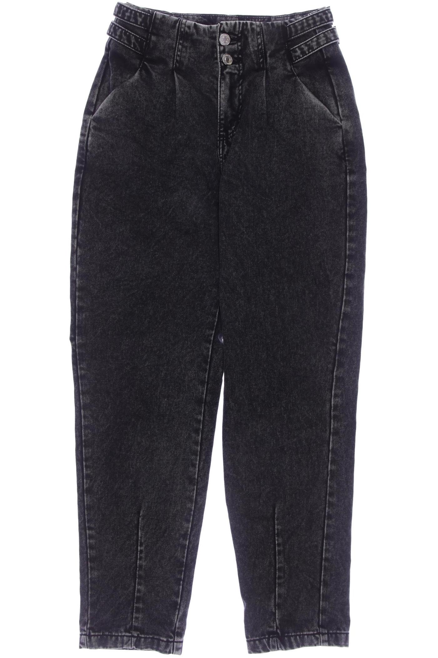

bershka Damen Jeans, schwarz, Gr. 34