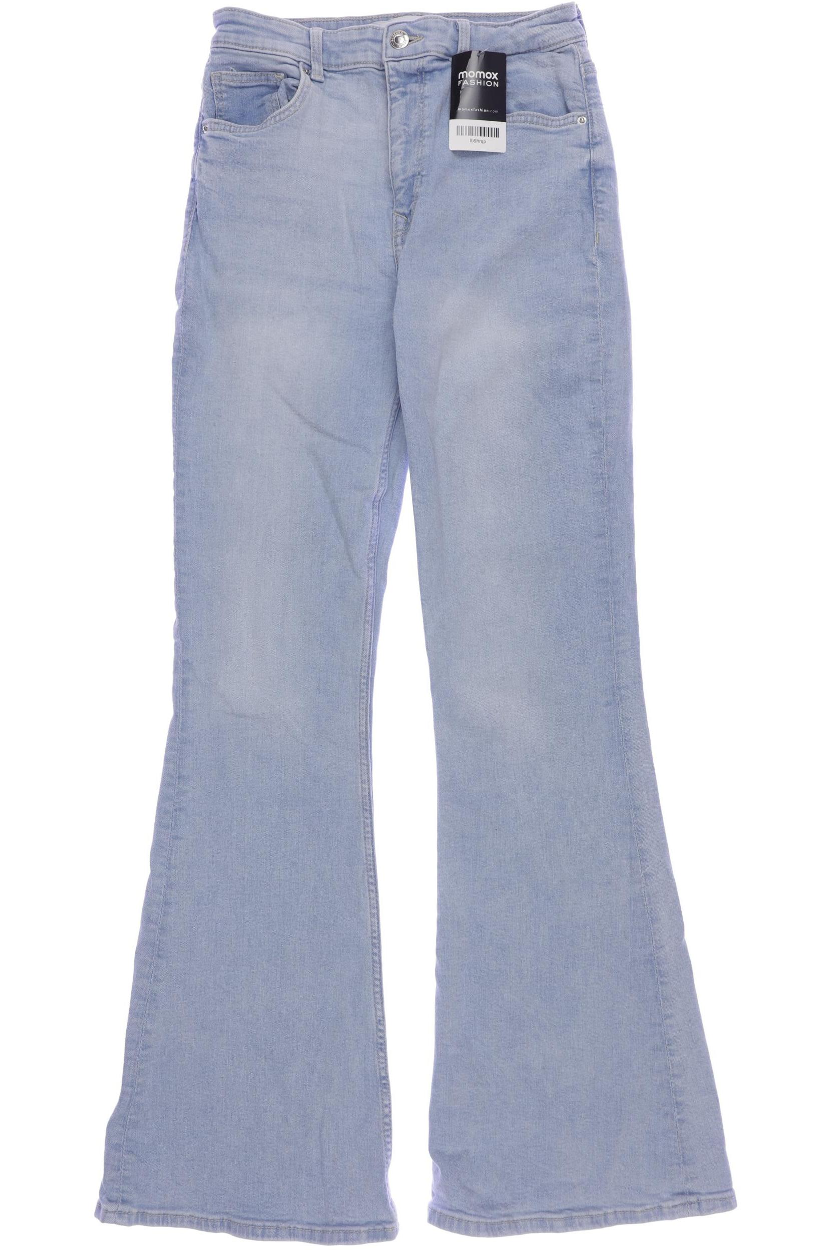 

bershka Damen Jeans, hellblau, Gr. 38