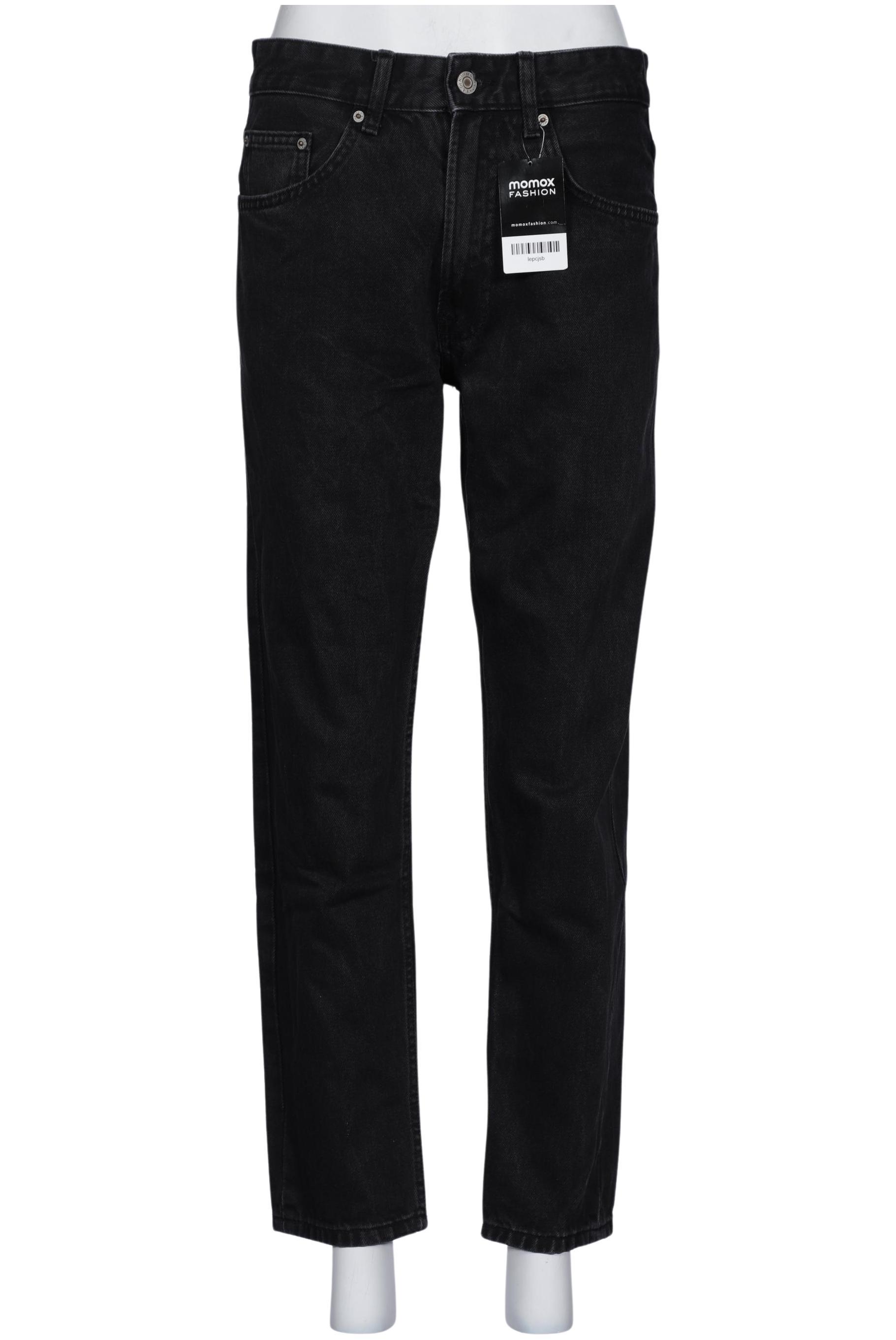 

bershka Damen Jeans, schwarz, Gr. 30
