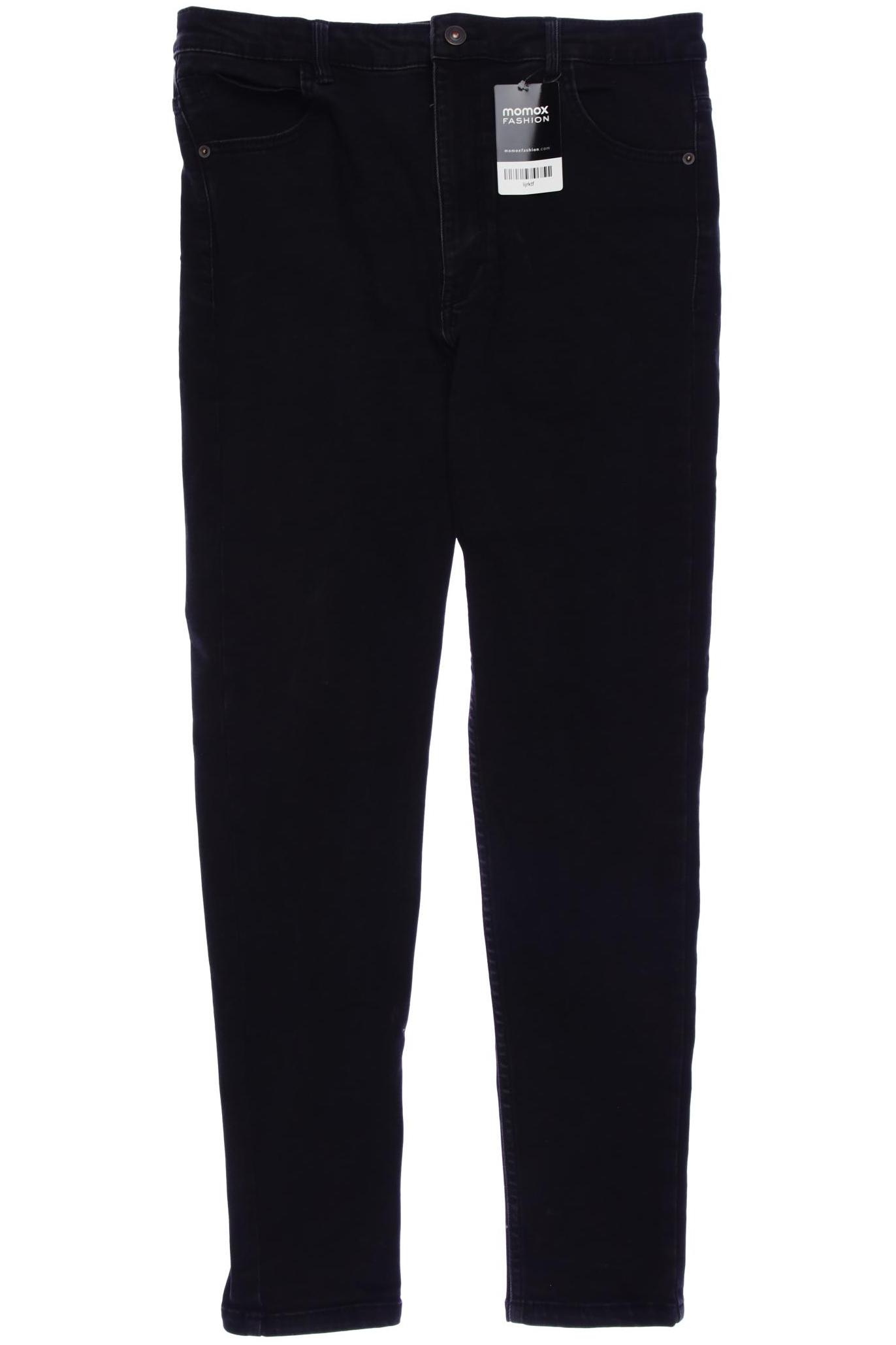 

bershka Damen Jeans, schwarz, Gr. 44