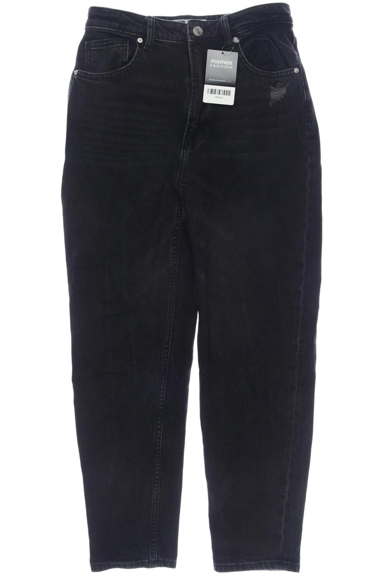 

bershka Damen Jeans, schwarz, Gr. 38