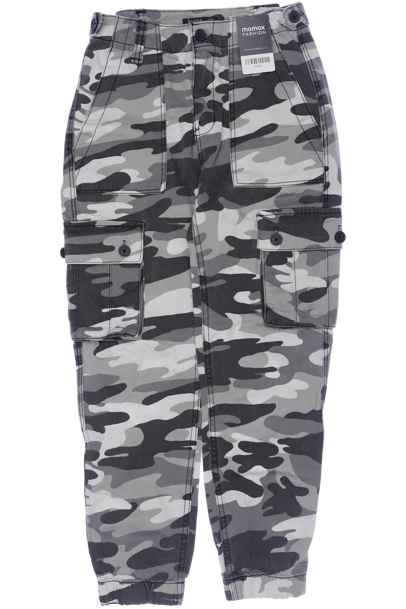 

bershka Damen Jeans, grau, Gr. 34