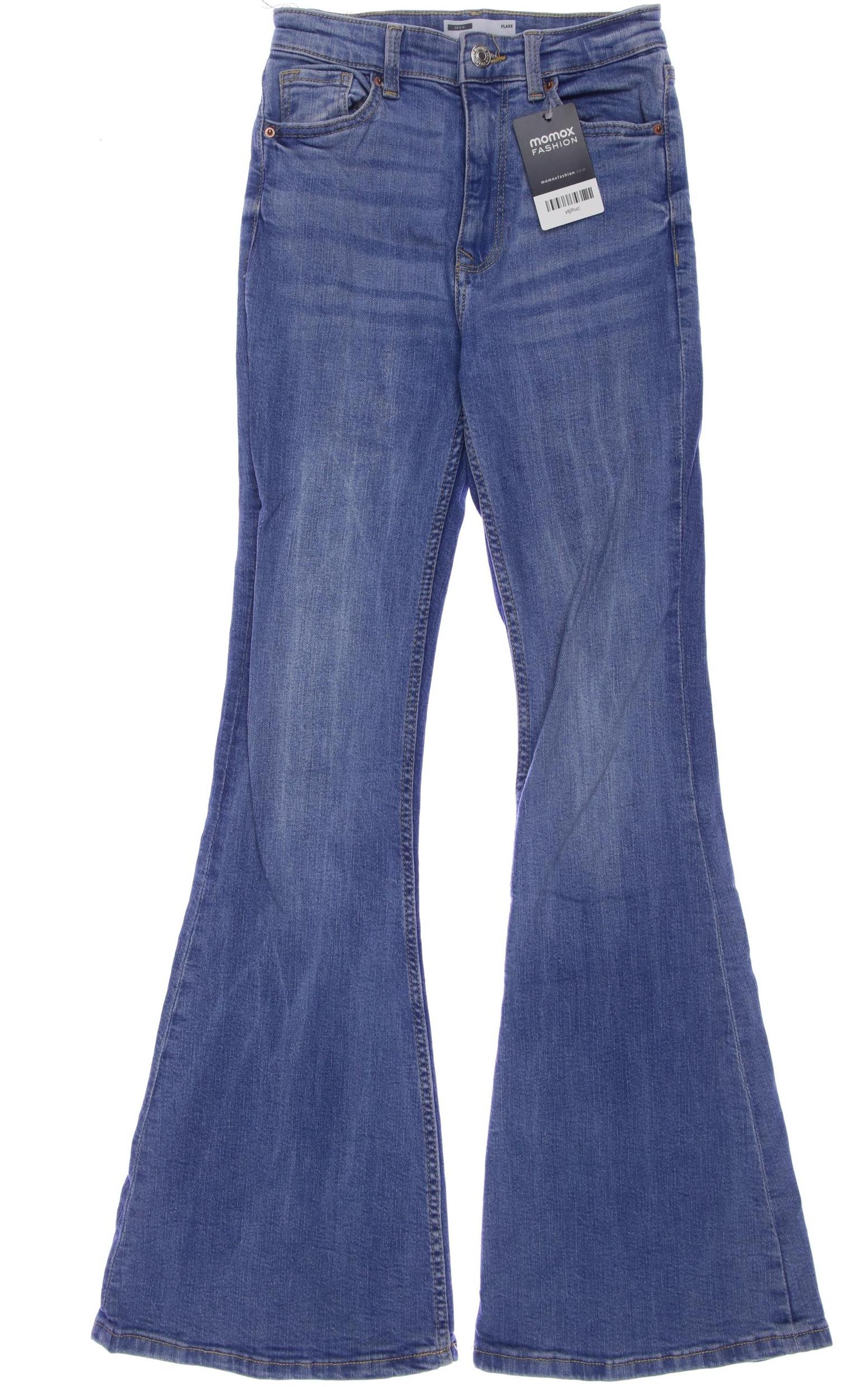 

bershka Damen Jeans, blau, Gr. 34