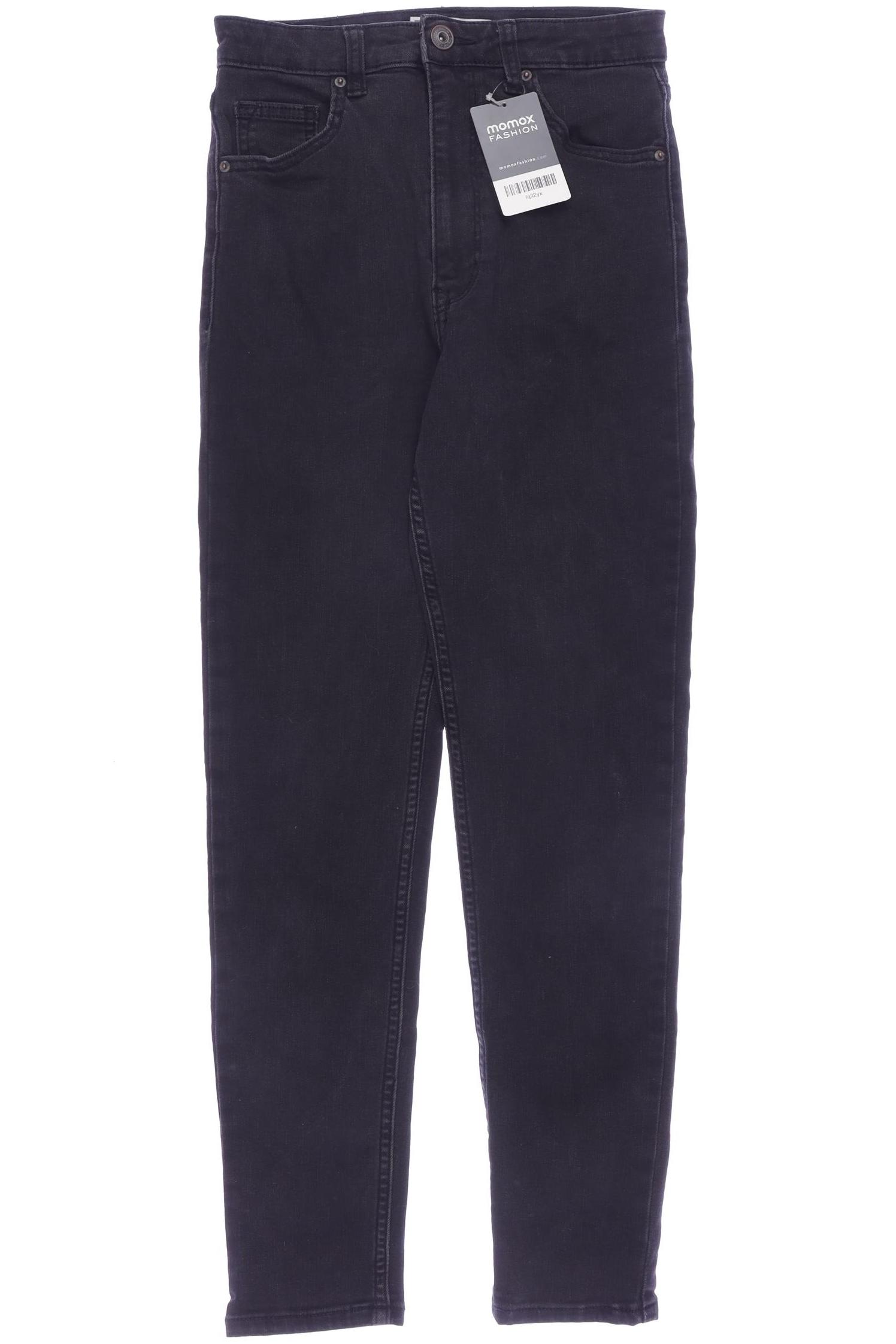 

bershka Damen Jeans, schwarz, Gr. 38