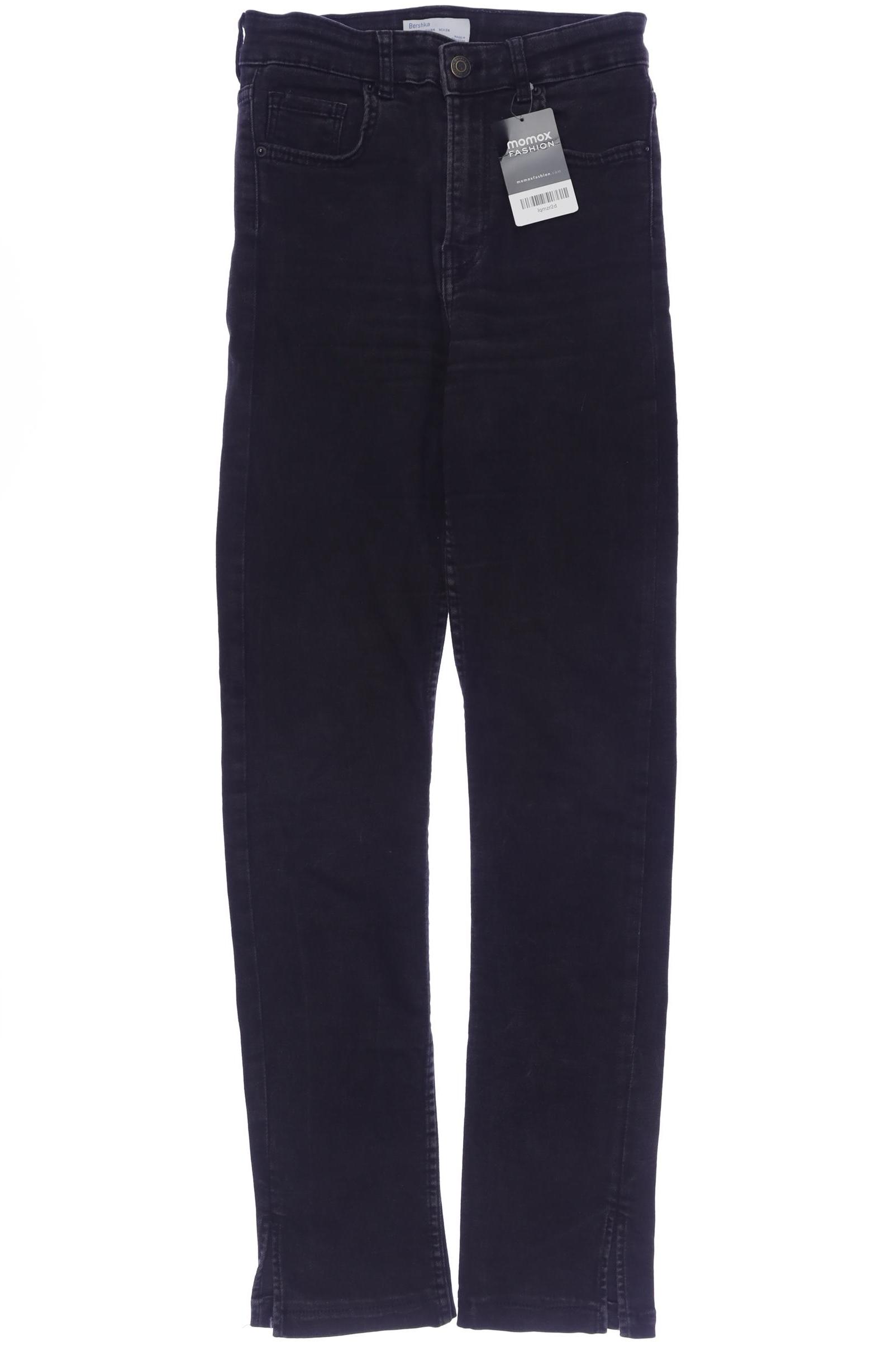 

bershka Damen Jeans, schwarz, Gr. 36