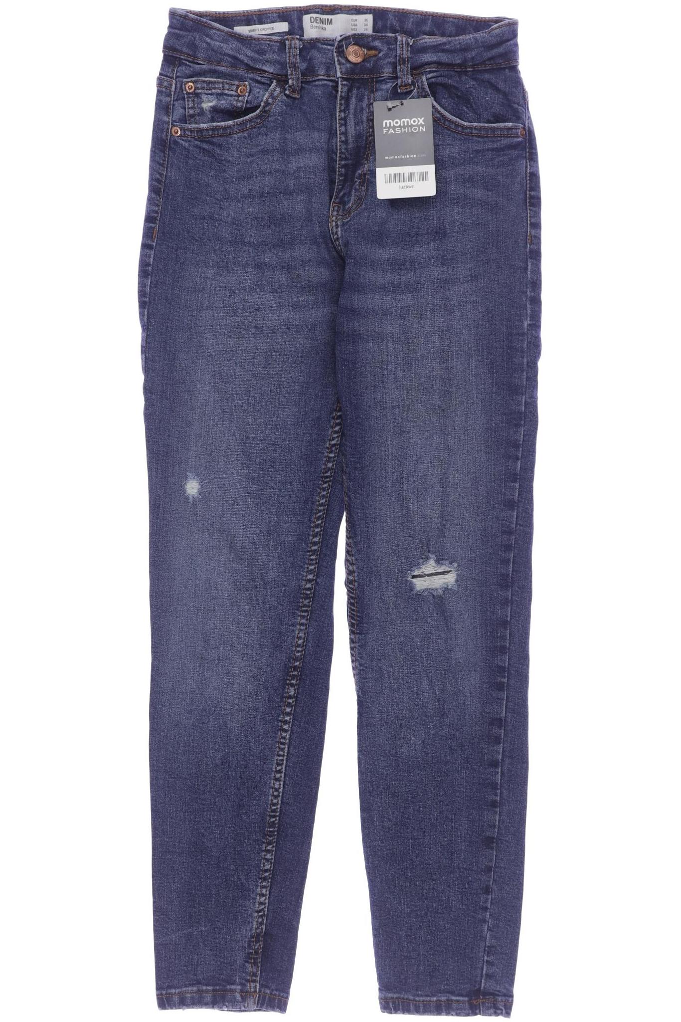 

bershka Damen Jeans, blau, Gr. 36