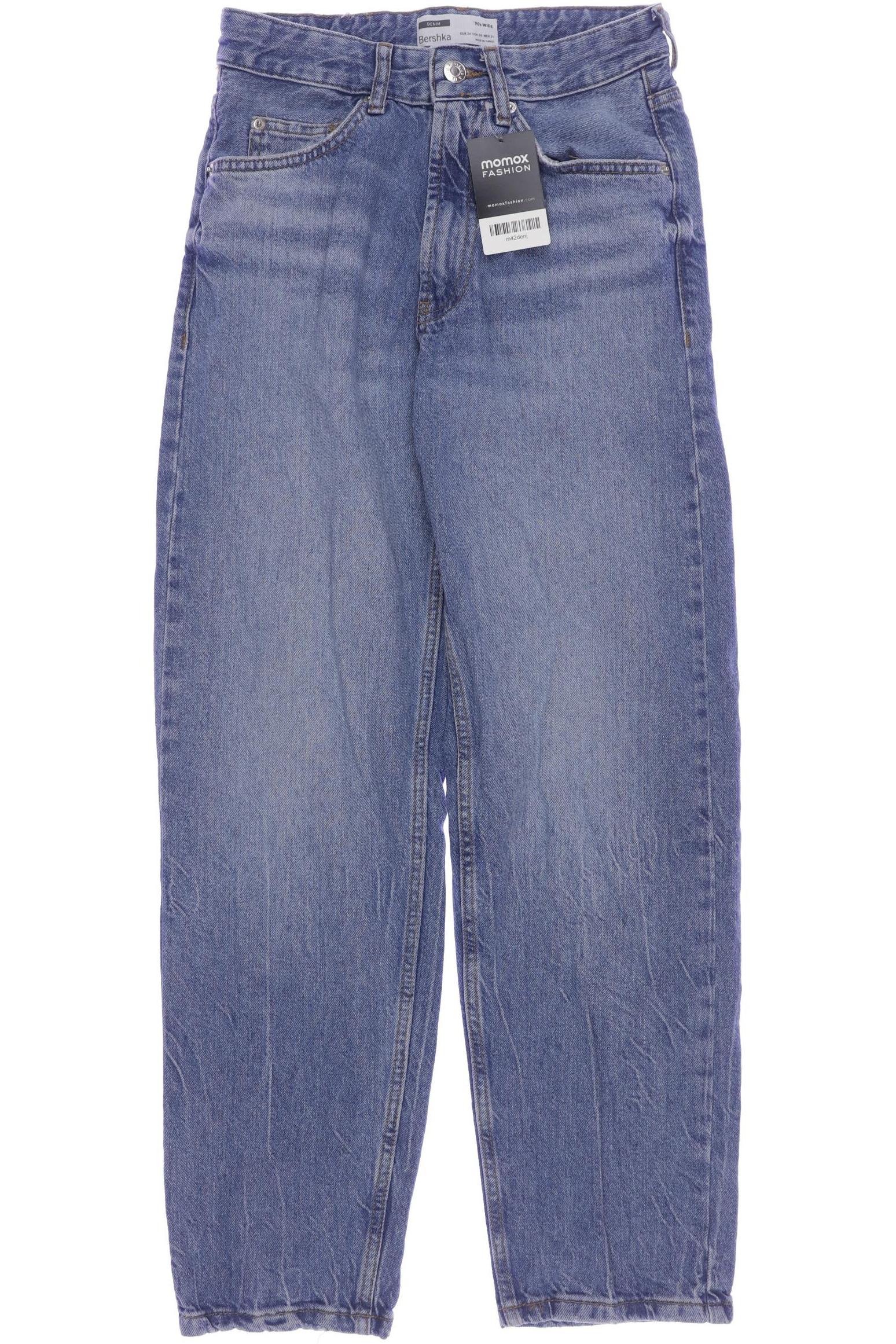

bershka Damen Jeans, blau, Gr. 34