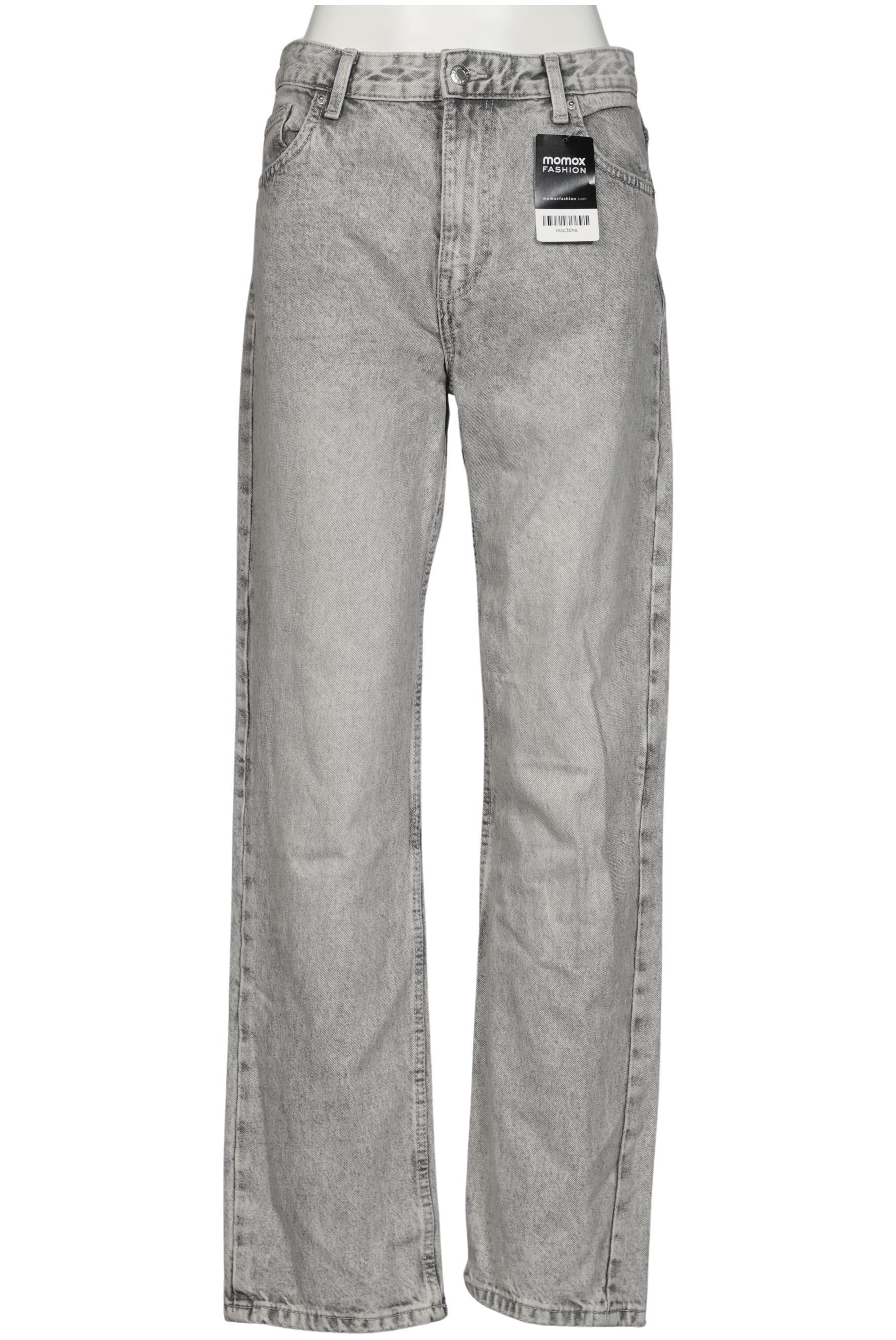 

bershka Damen Jeans, grau, Gr. 38