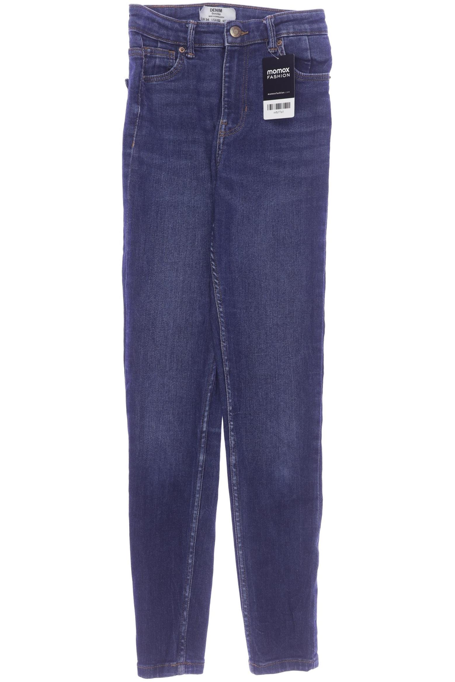 

bershka Damen Jeans, blau, Gr. 34