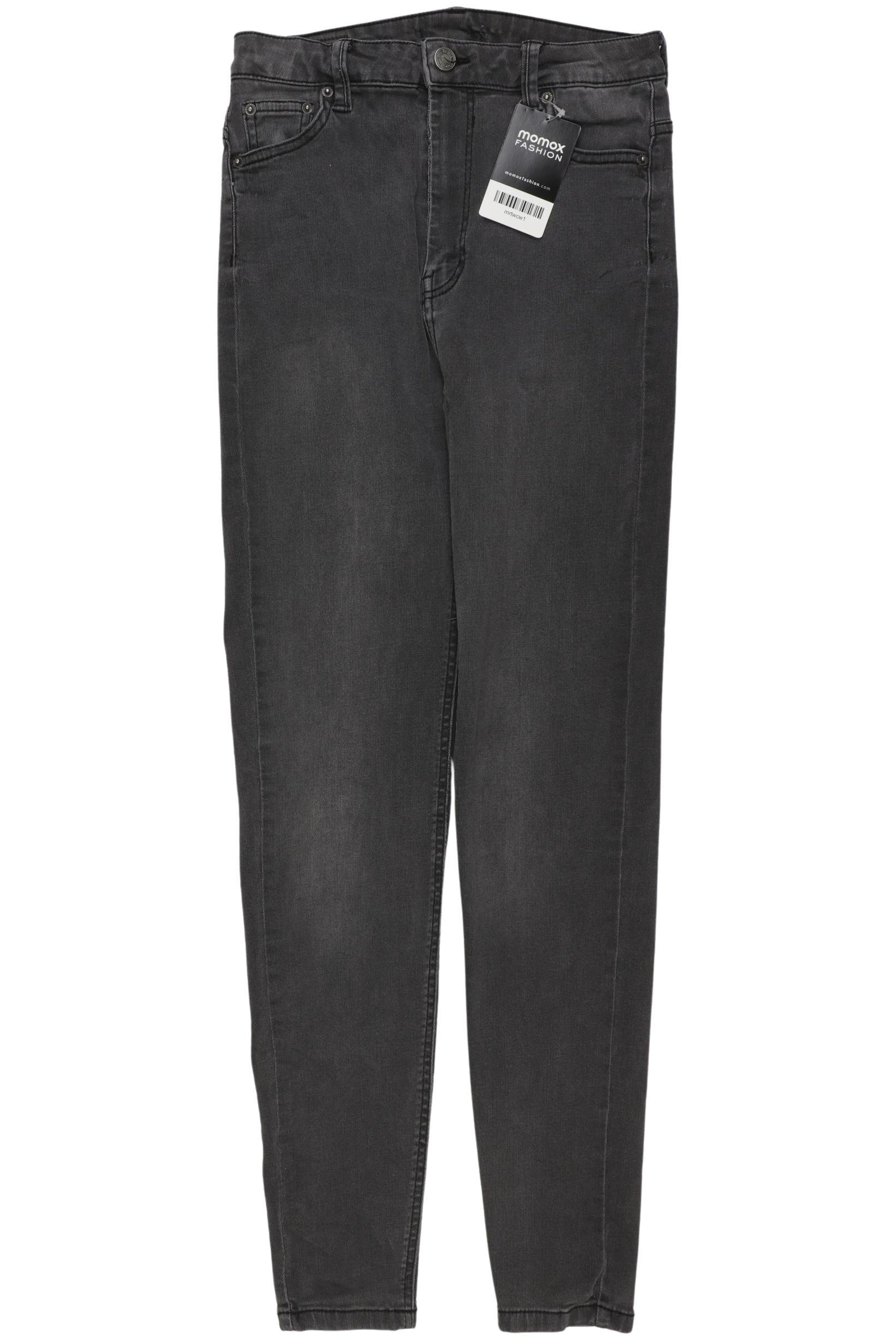 

bershka Damen Jeans, grau, Gr. 25