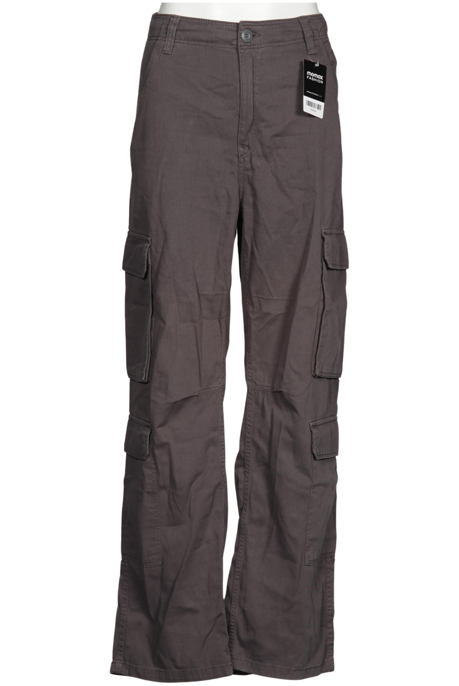 

bershka Damen Jeans, grau, Gr. 40