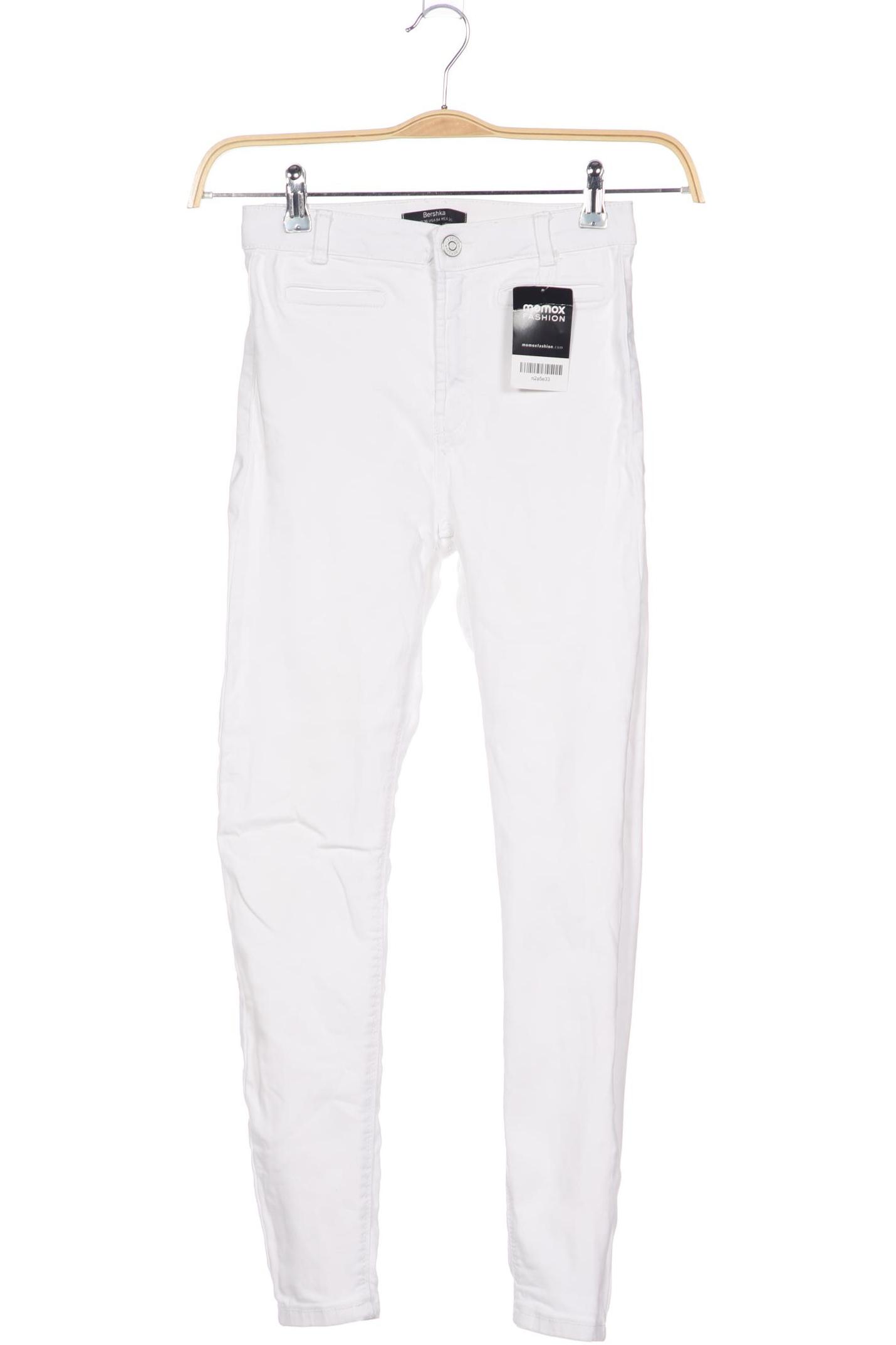 

bershka Damen Jeans, weiß, Gr. 36