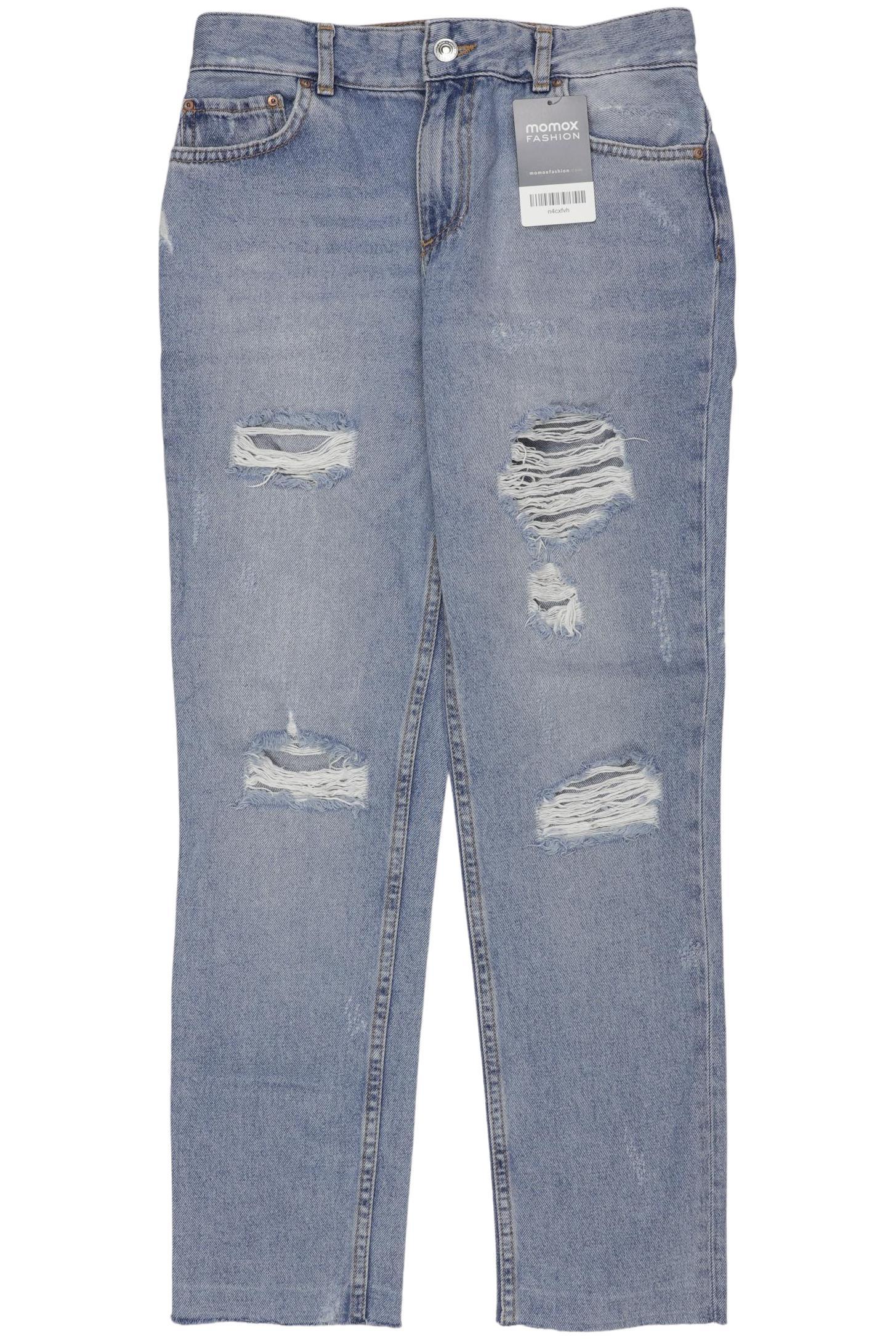 

bershka Damen Jeans, hellblau, Gr. 0