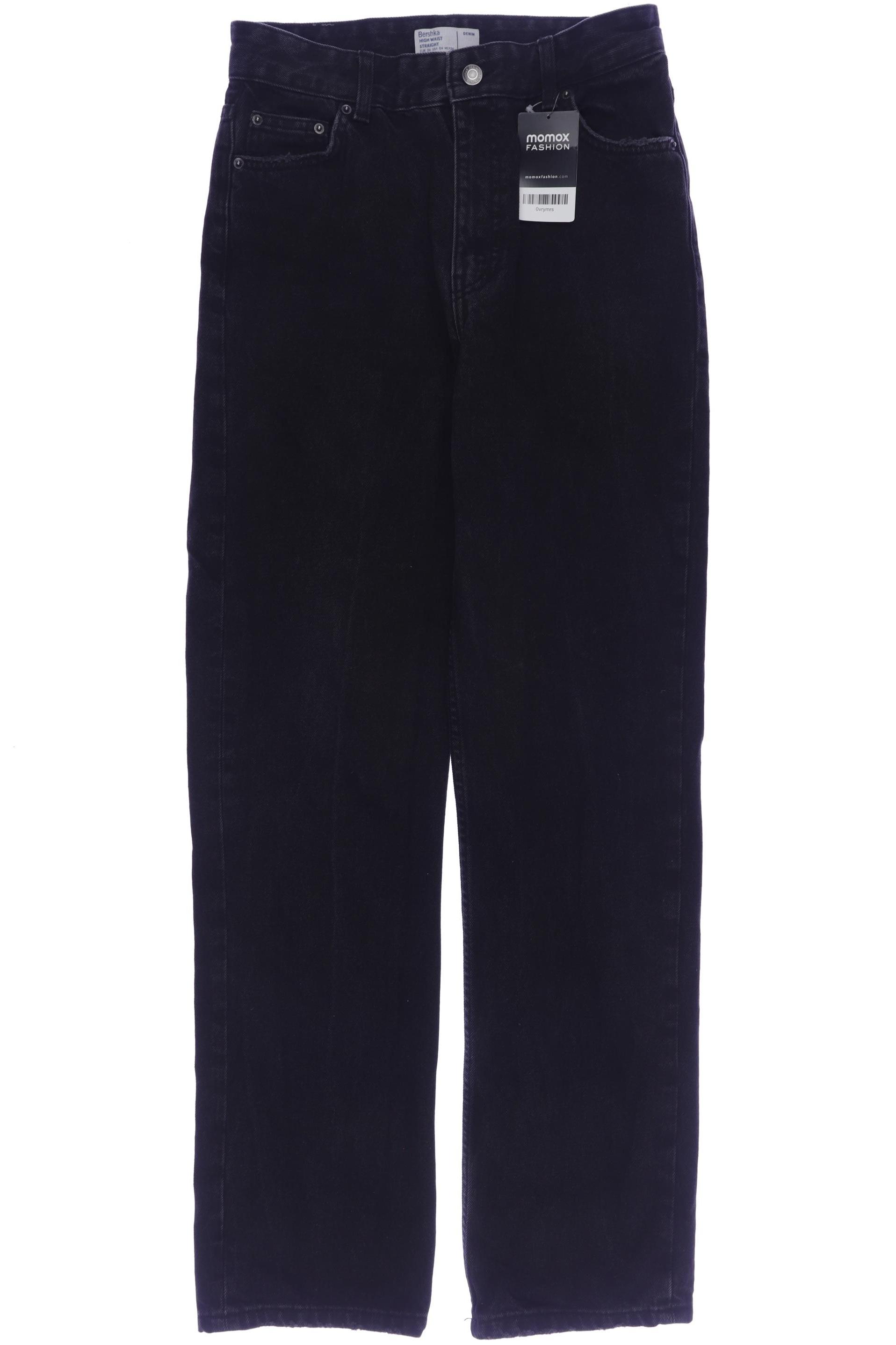 

bershka Damen Jeans, schwarz, Gr. 36