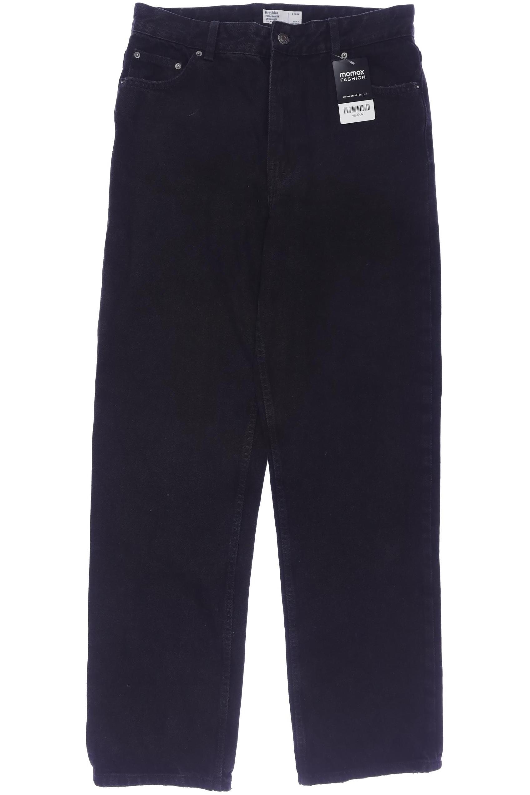 

bershka Damen Jeans, schwarz, Gr. 40