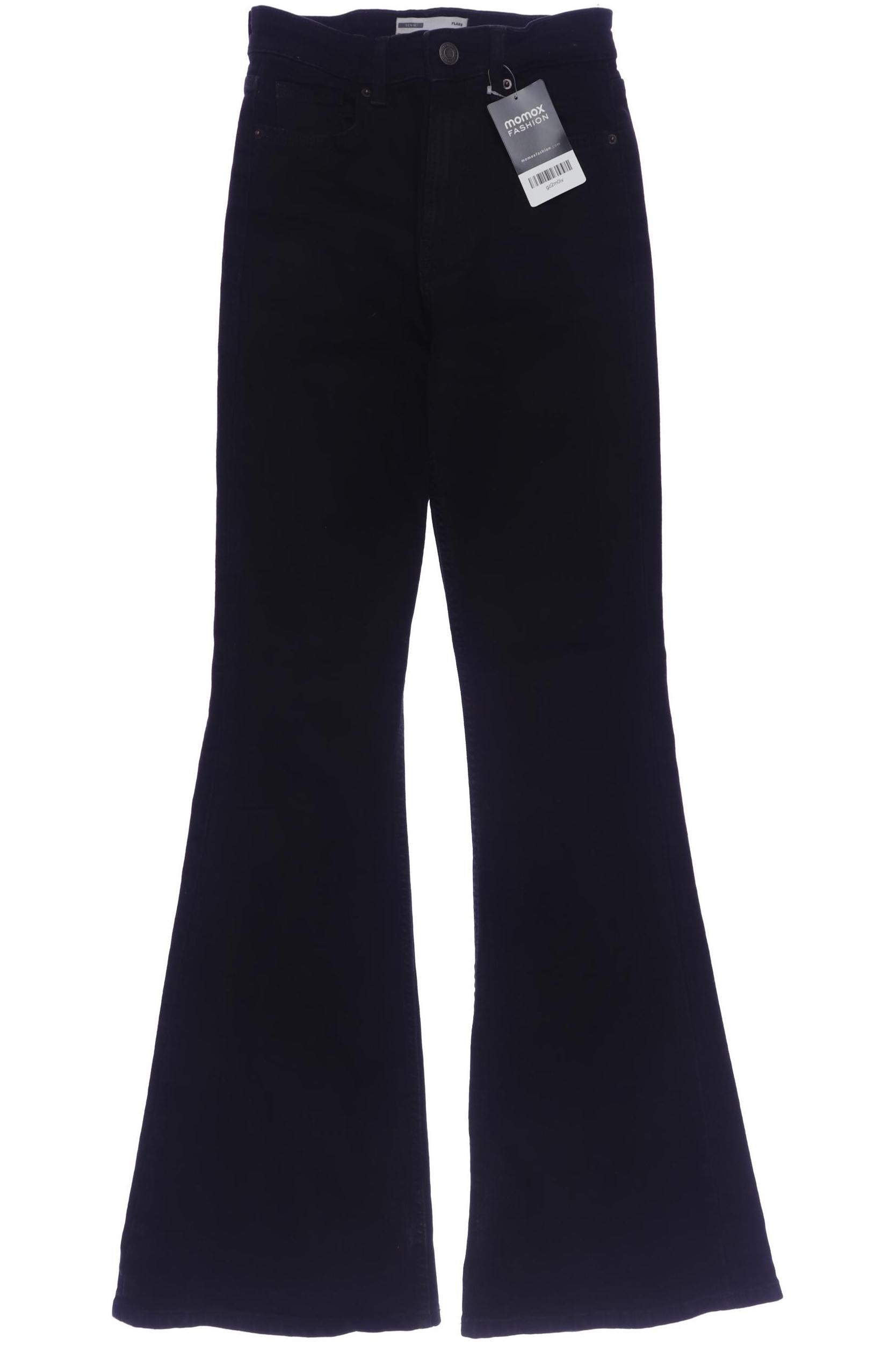 

bershka Damen Jeans, schwarz, Gr. 34