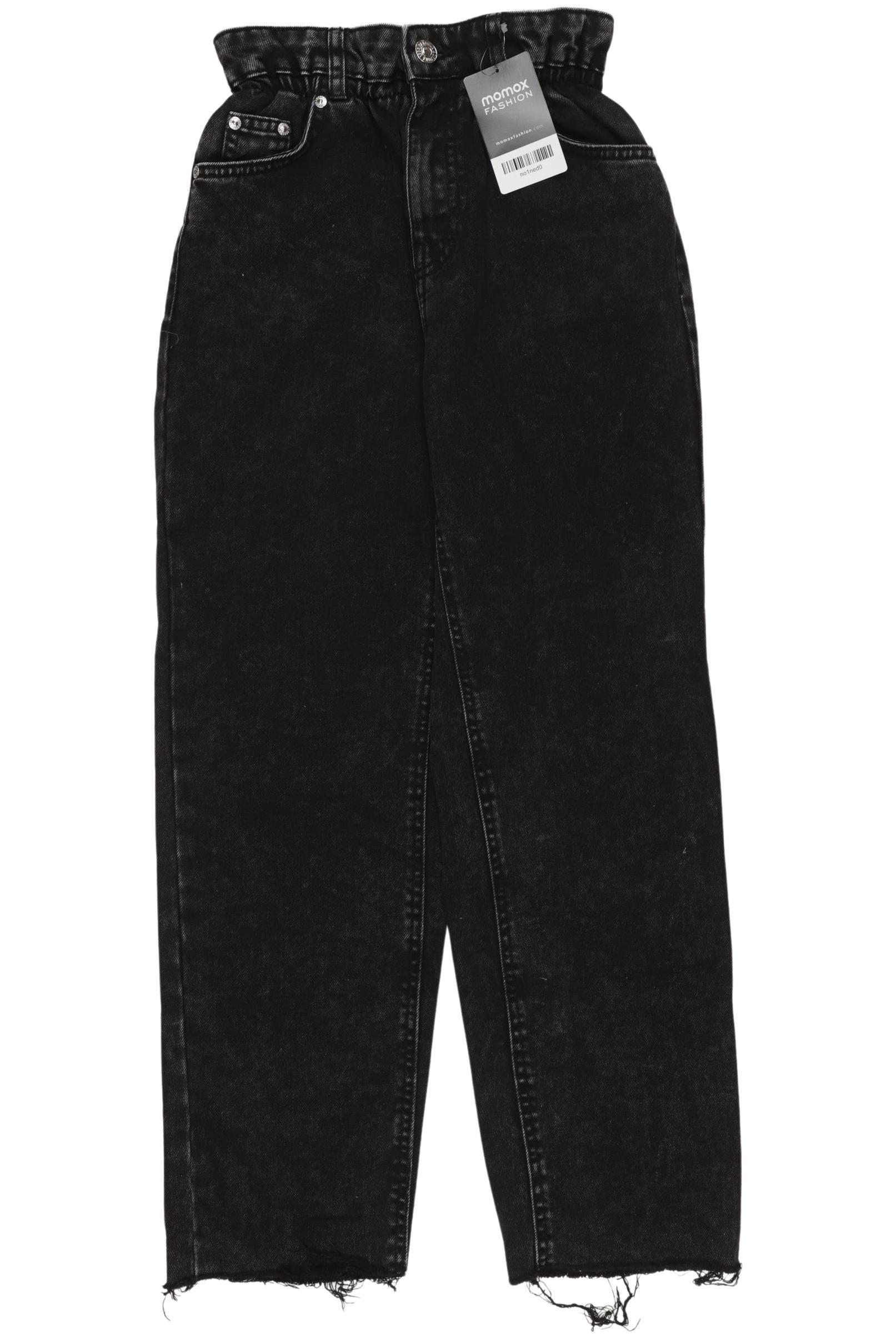 

bershka Damen Jeans, schwarz, Gr. 34