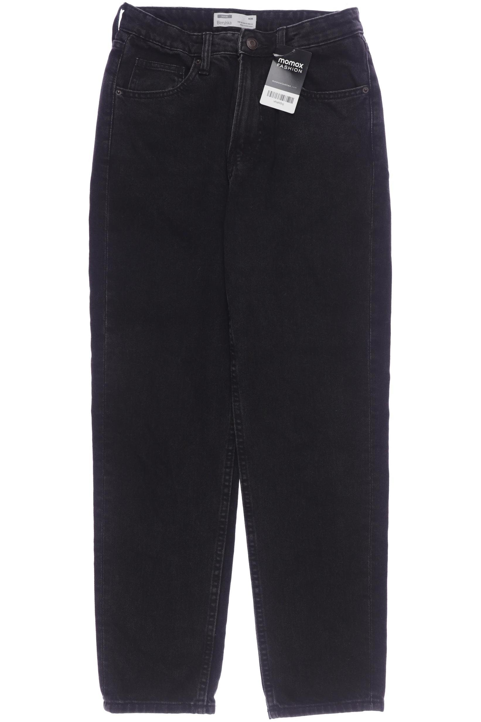 

bershka Damen Jeans, schwarz, Gr. 36