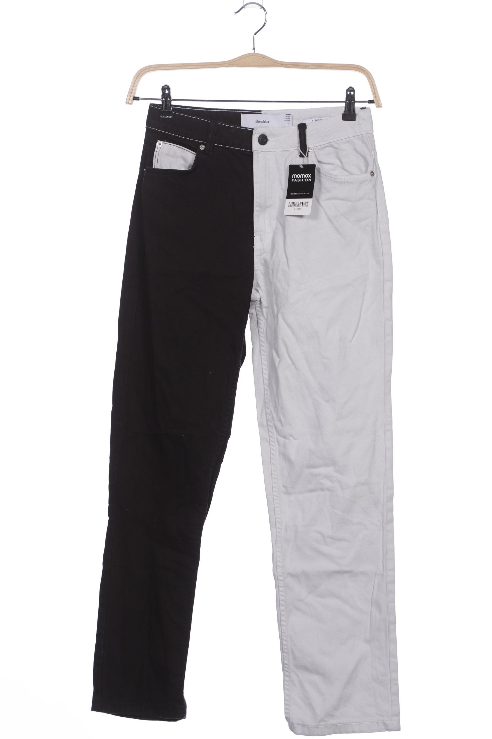 

bershka Damen Jeans, weiß, Gr. 38
