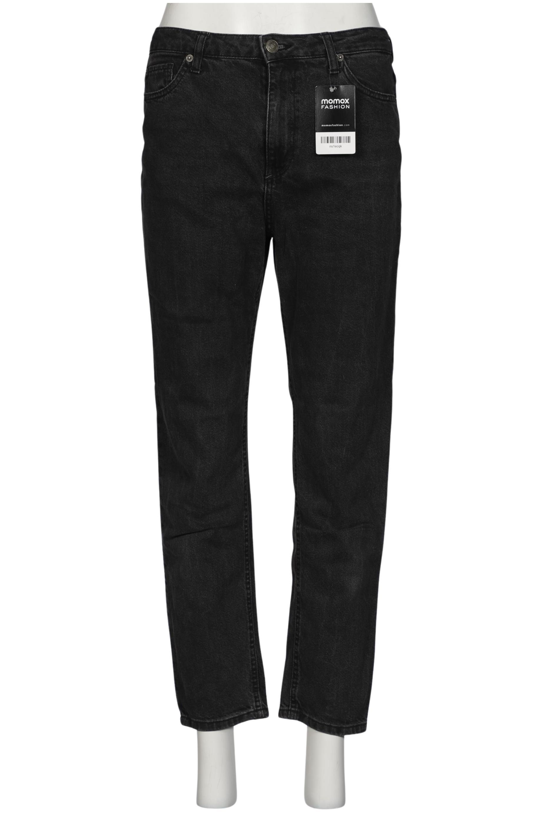 

bershka Damen Jeans, schwarz, Gr. 38