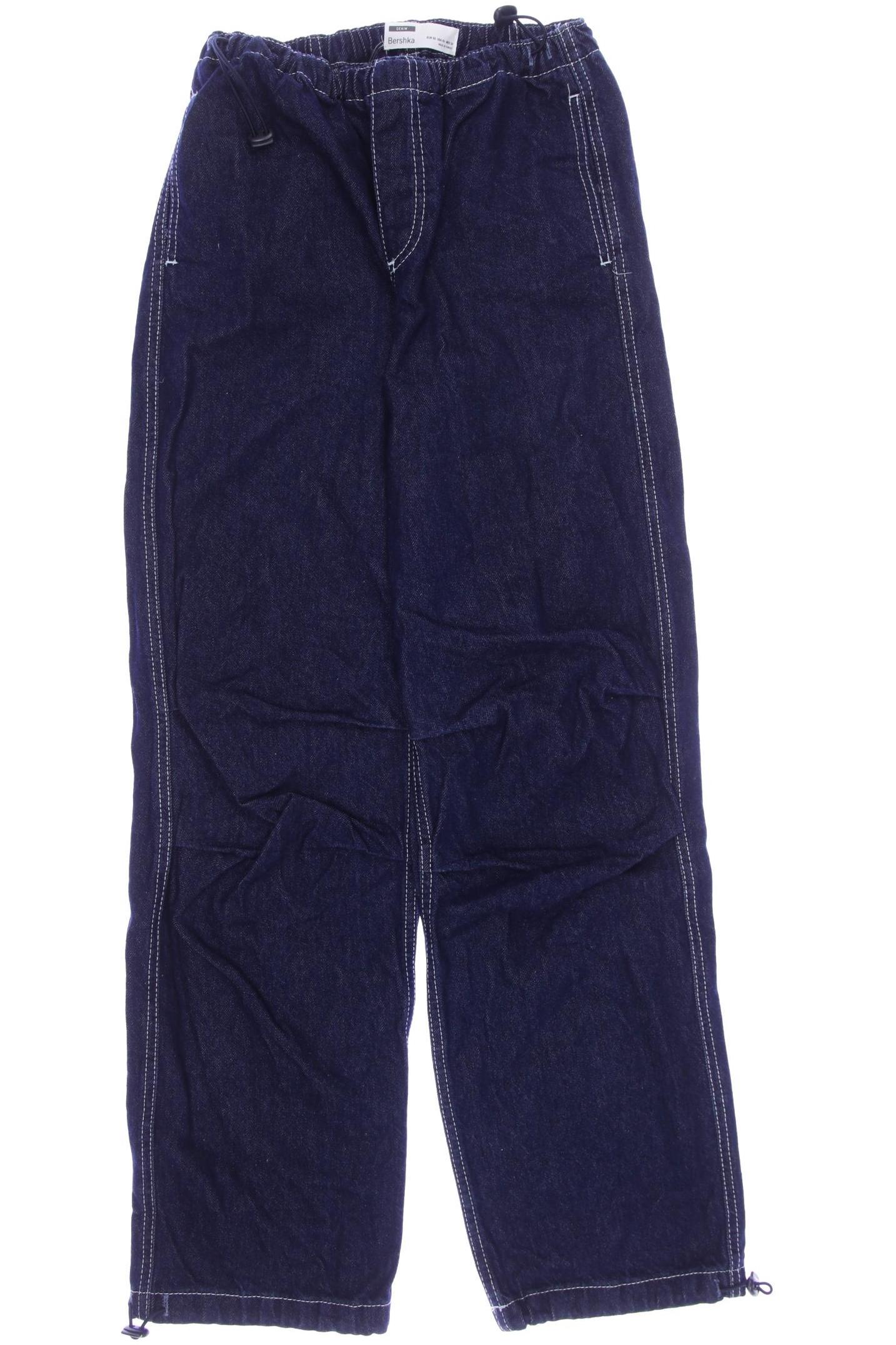 

bershka Damen Jeans, marineblau, Gr. 0
