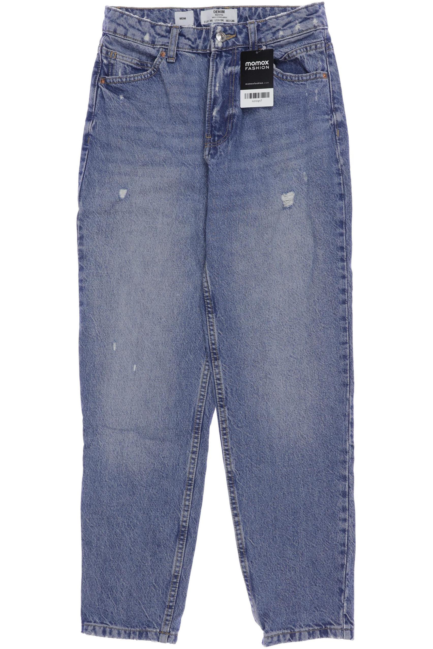 

bershka Damen Jeans, blau, Gr. 36