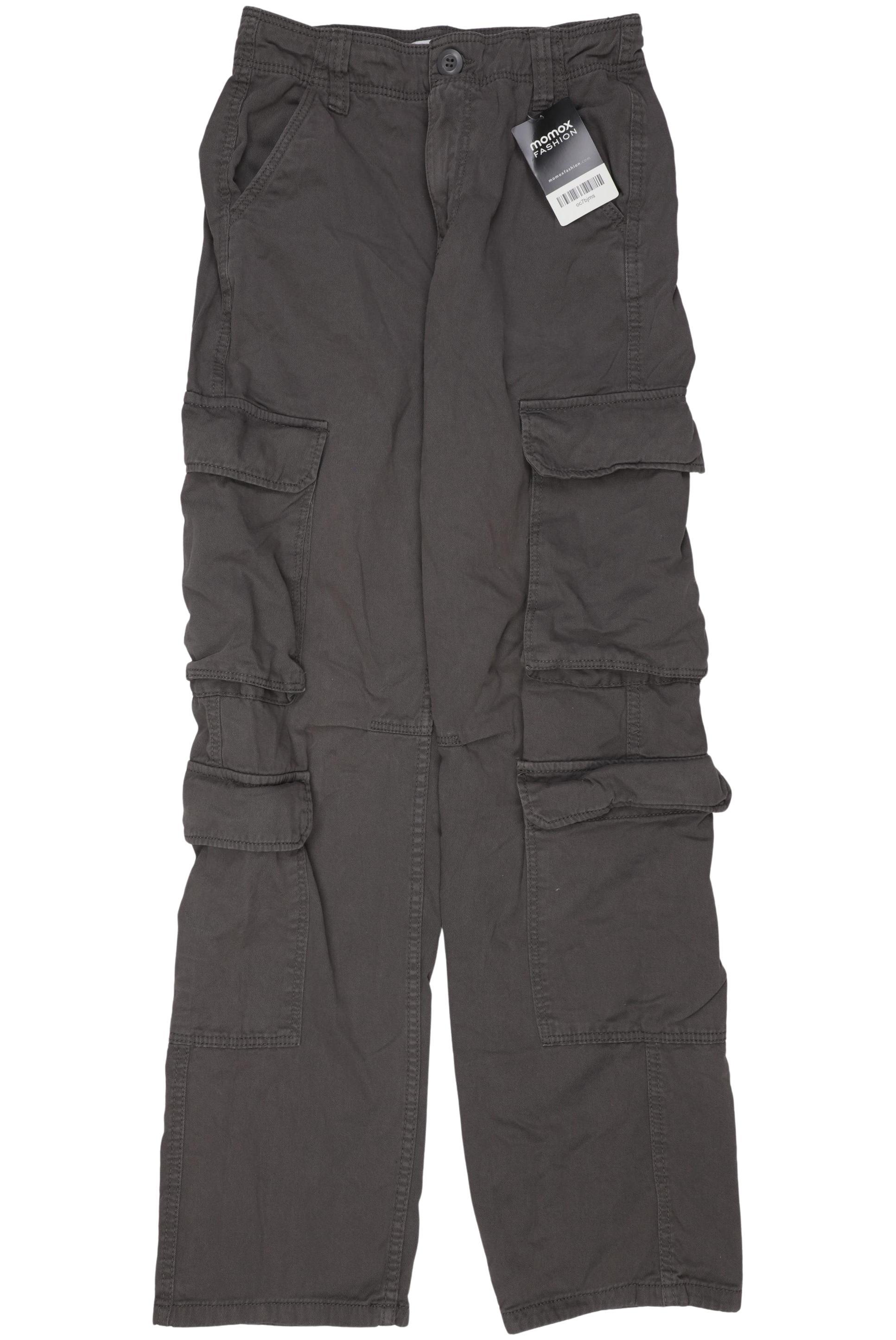 

bershka Damen Jeans, grau, Gr. 34