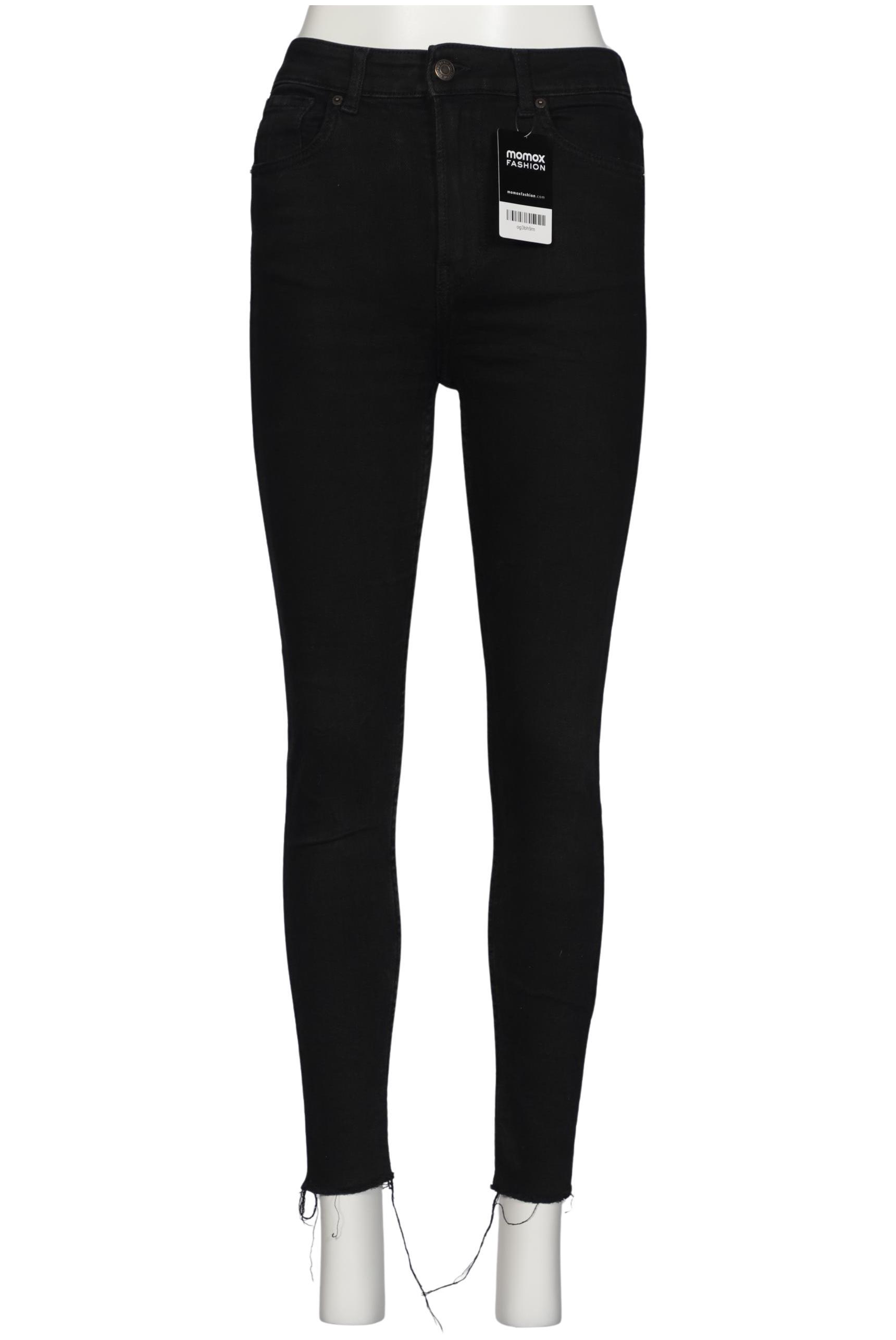 

bershka Damen Jeans, schwarz, Gr. 36