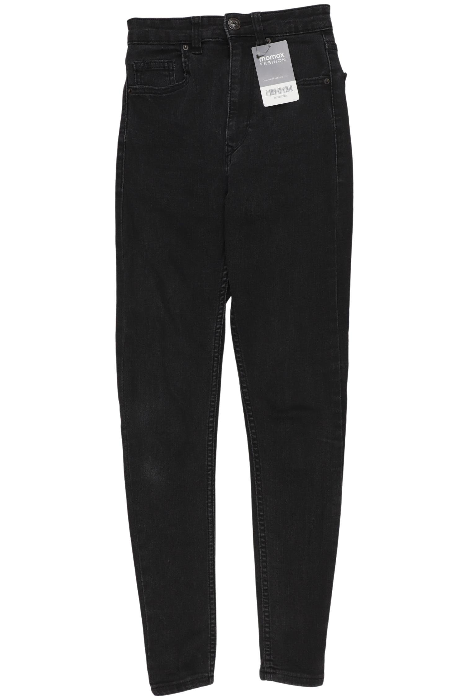 

bershka Damen Jeans, schwarz, Gr. 34