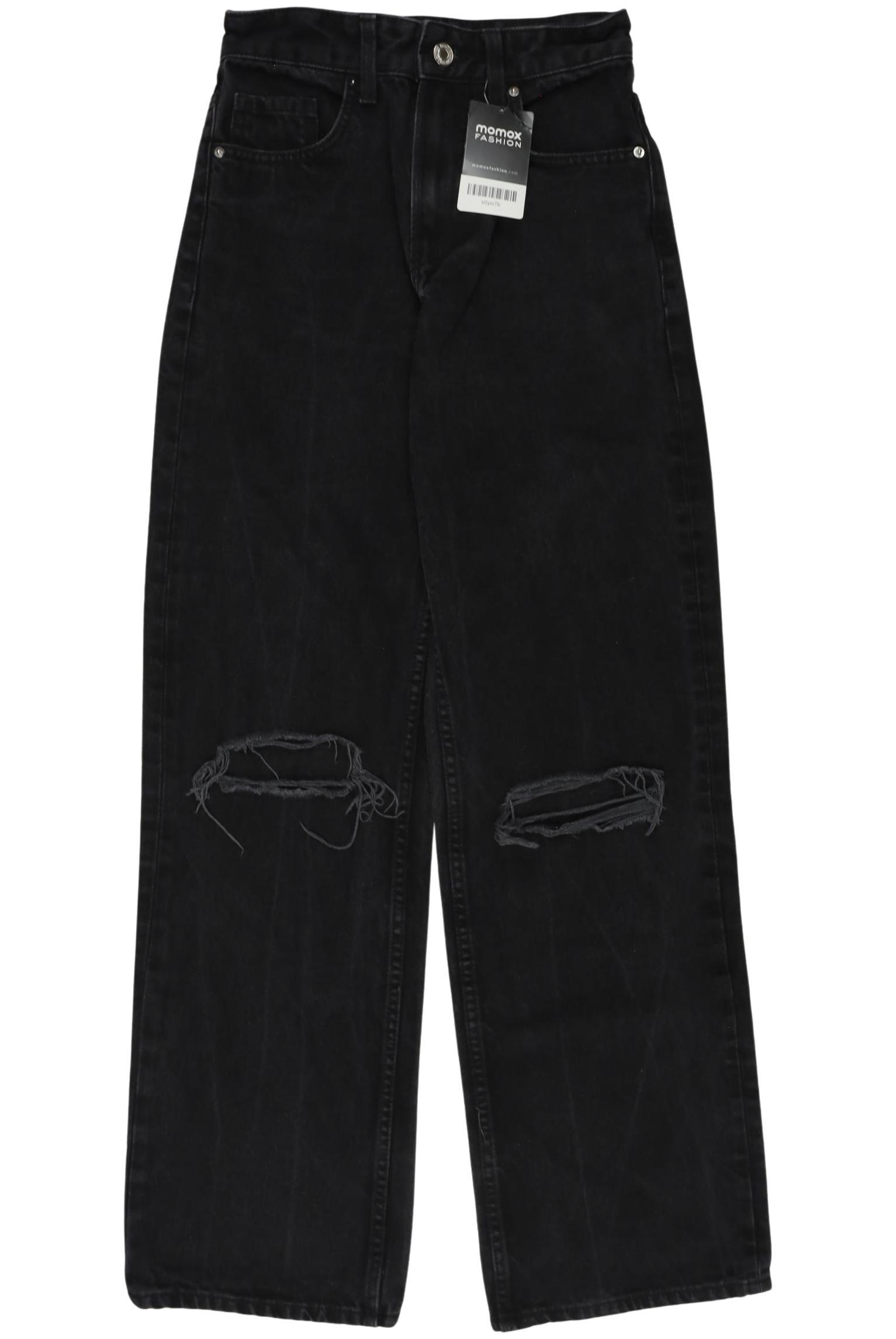 

bershka Damen Jeans, schwarz, Gr. 32