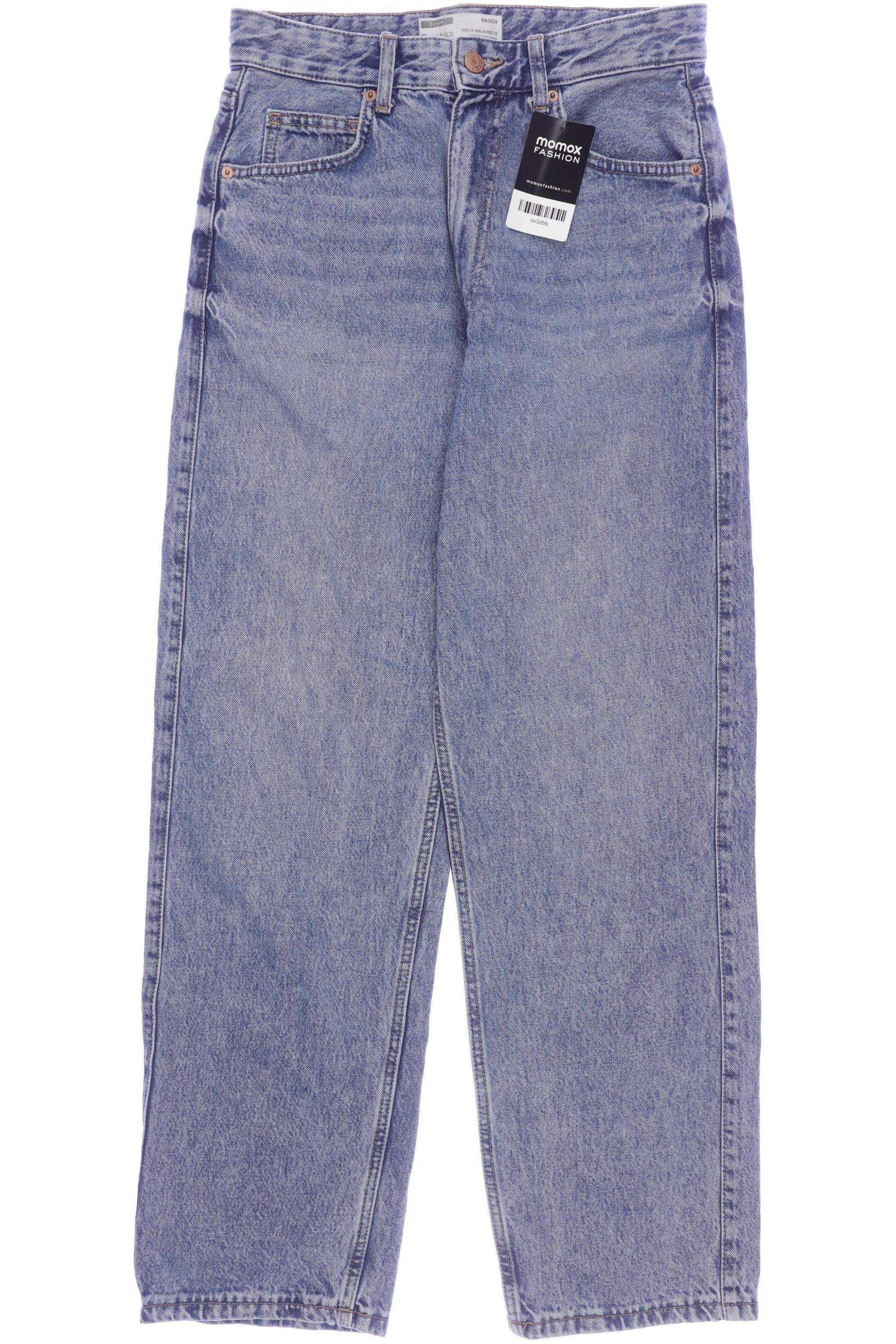 

bershka Damen Jeans, blau, Gr. 34