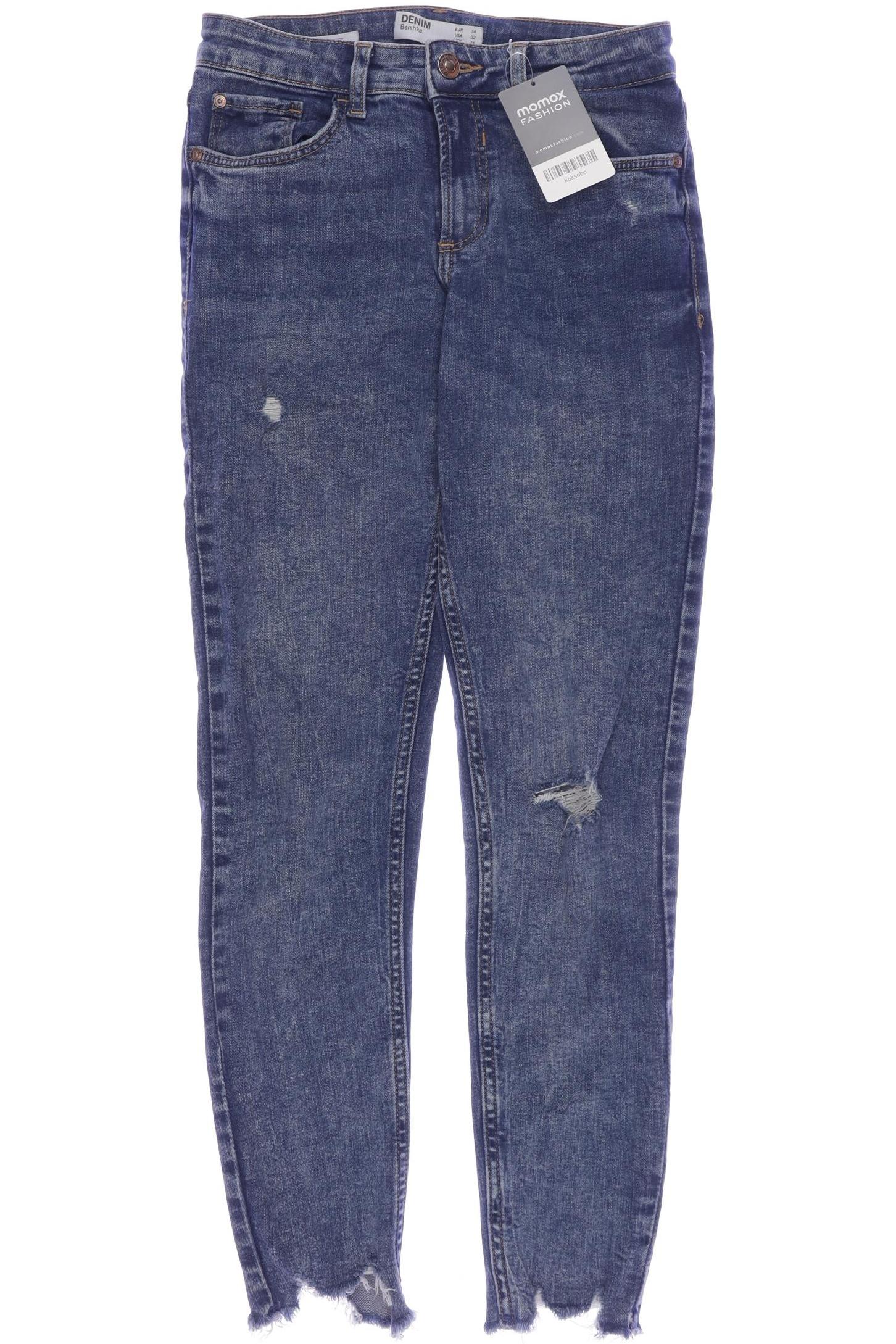 

bershka Damen Jeans, blau, Gr. 34